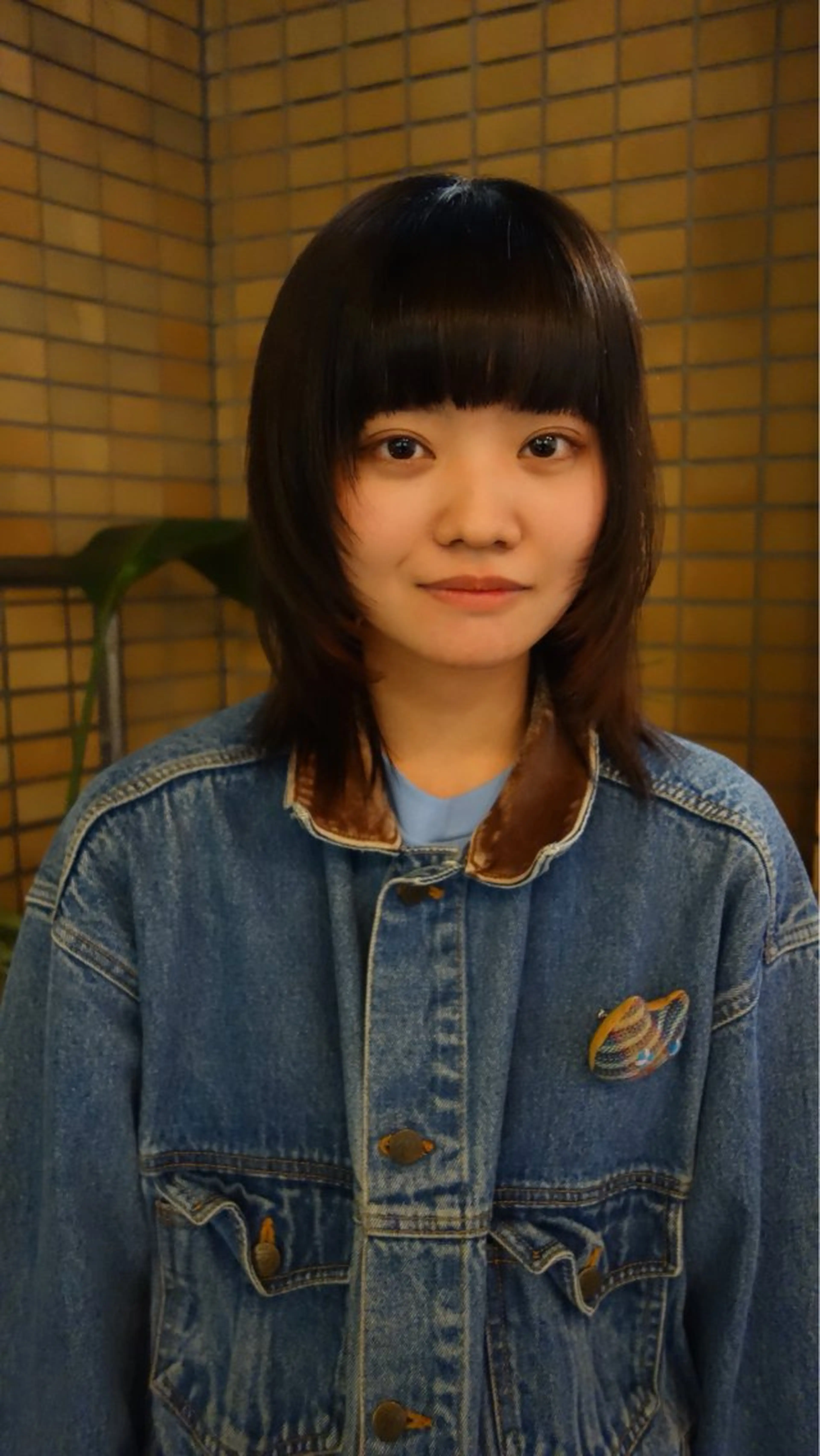 ミディアム 顔周りカット レイヤーカット ウルフカット HEIMER ミカド　サトル△のヘアスタイル