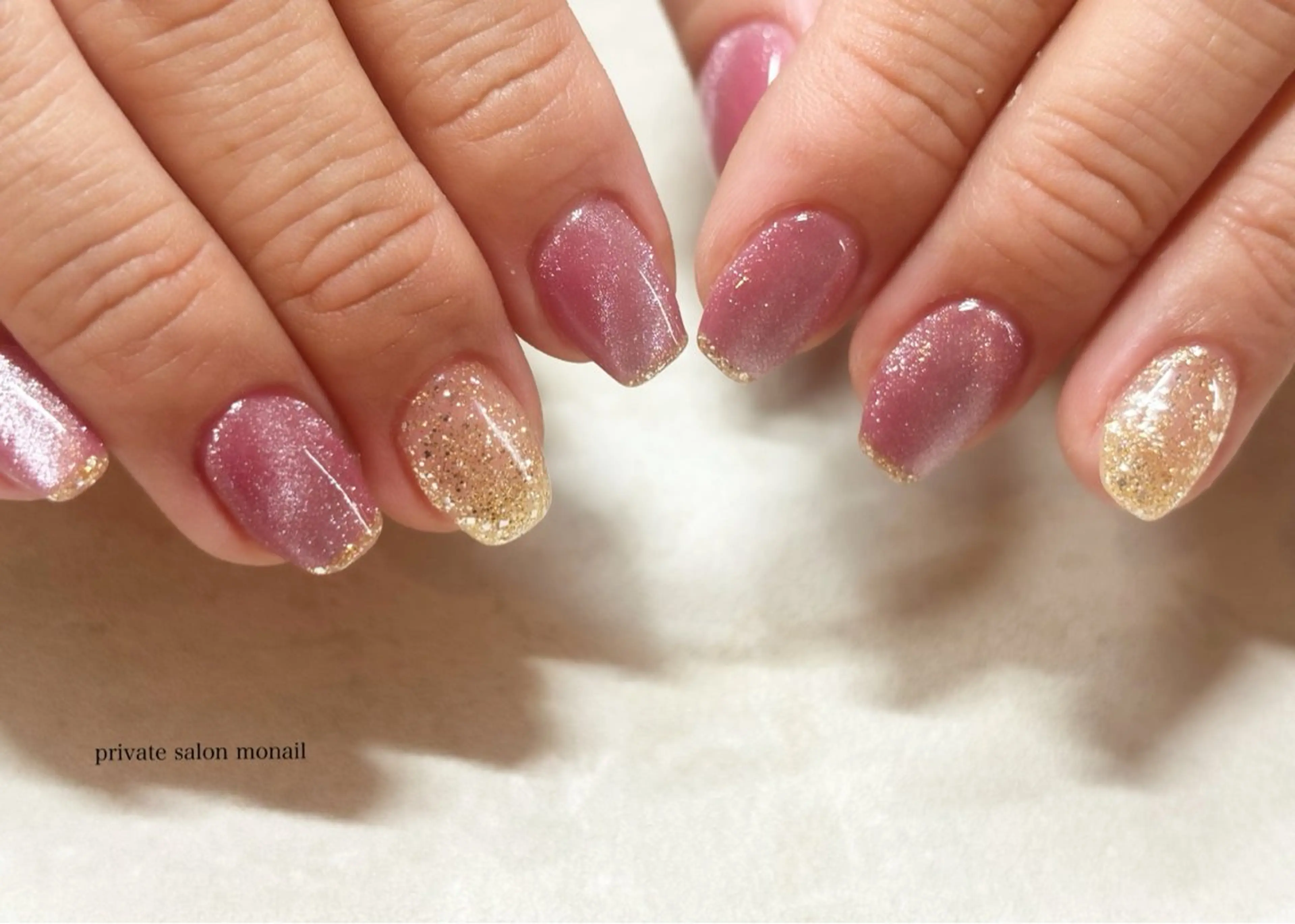 ネイル マグネットネイル ハンドネイル nail salon monailのネイルデザイン