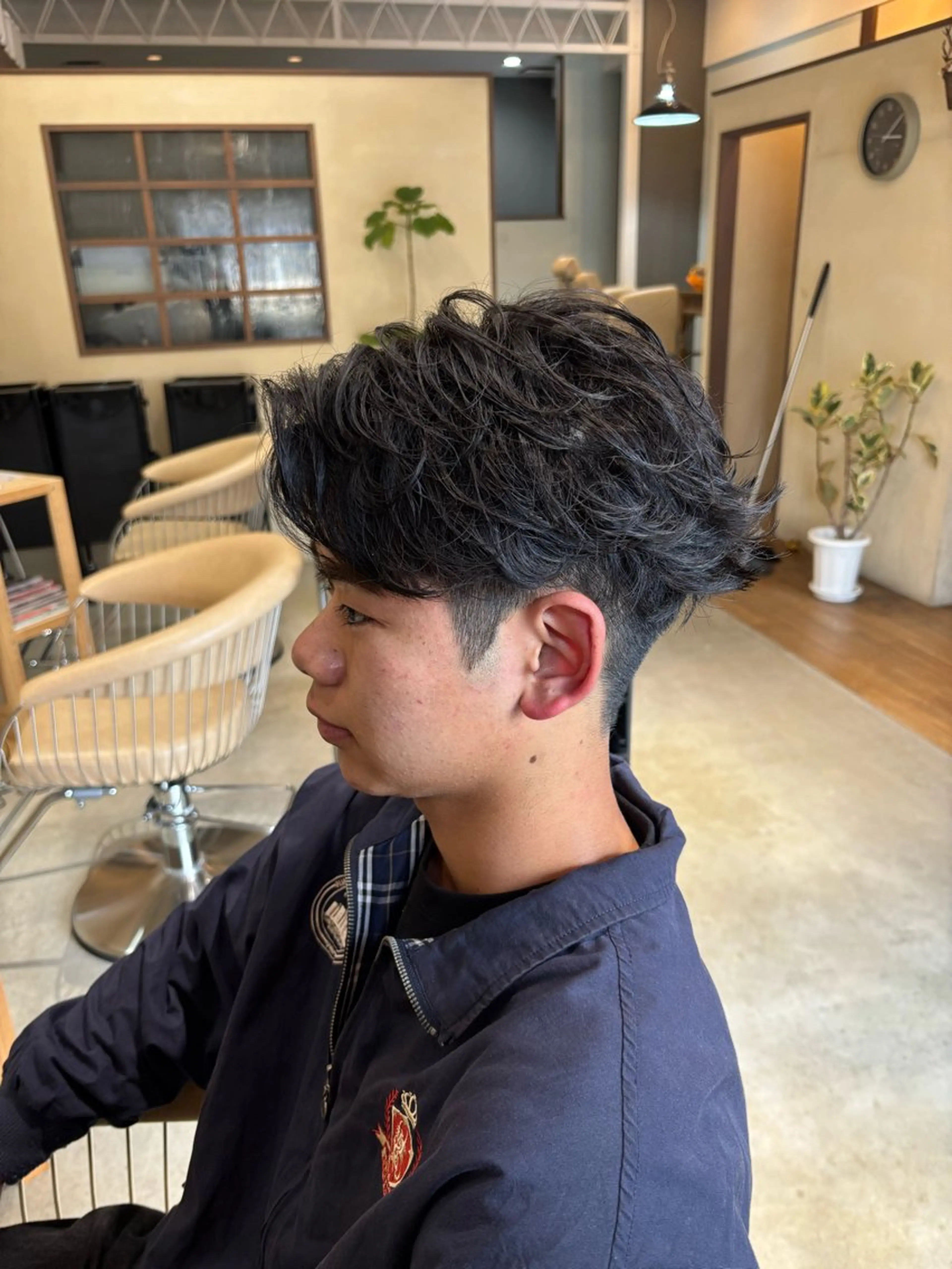 ショート メンズ カット パーマ 鹿児島 TSUBASAのヘアスタイル