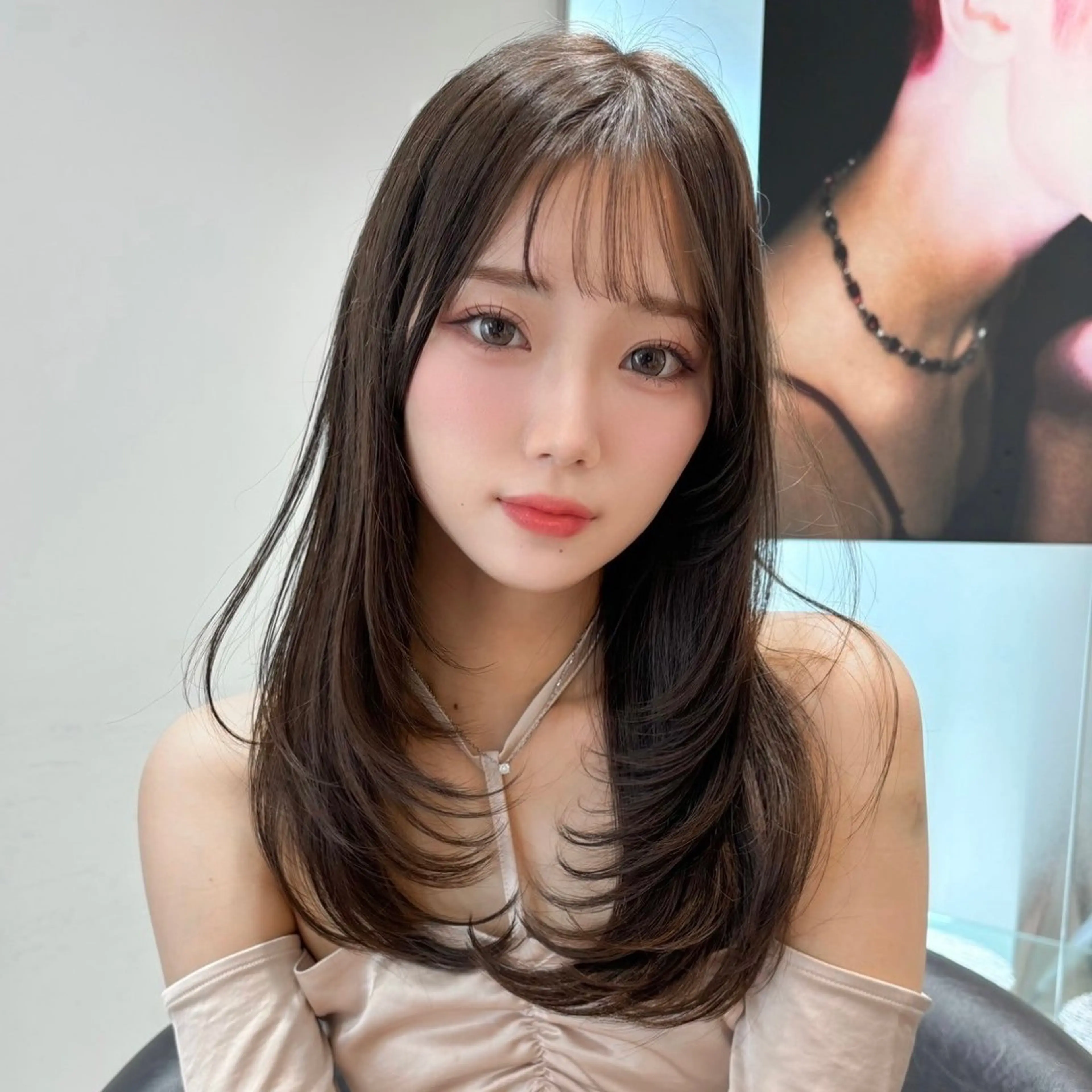 セミロング 原宿/韓国ボブ /くびれボブ/優希のヘアスタイル