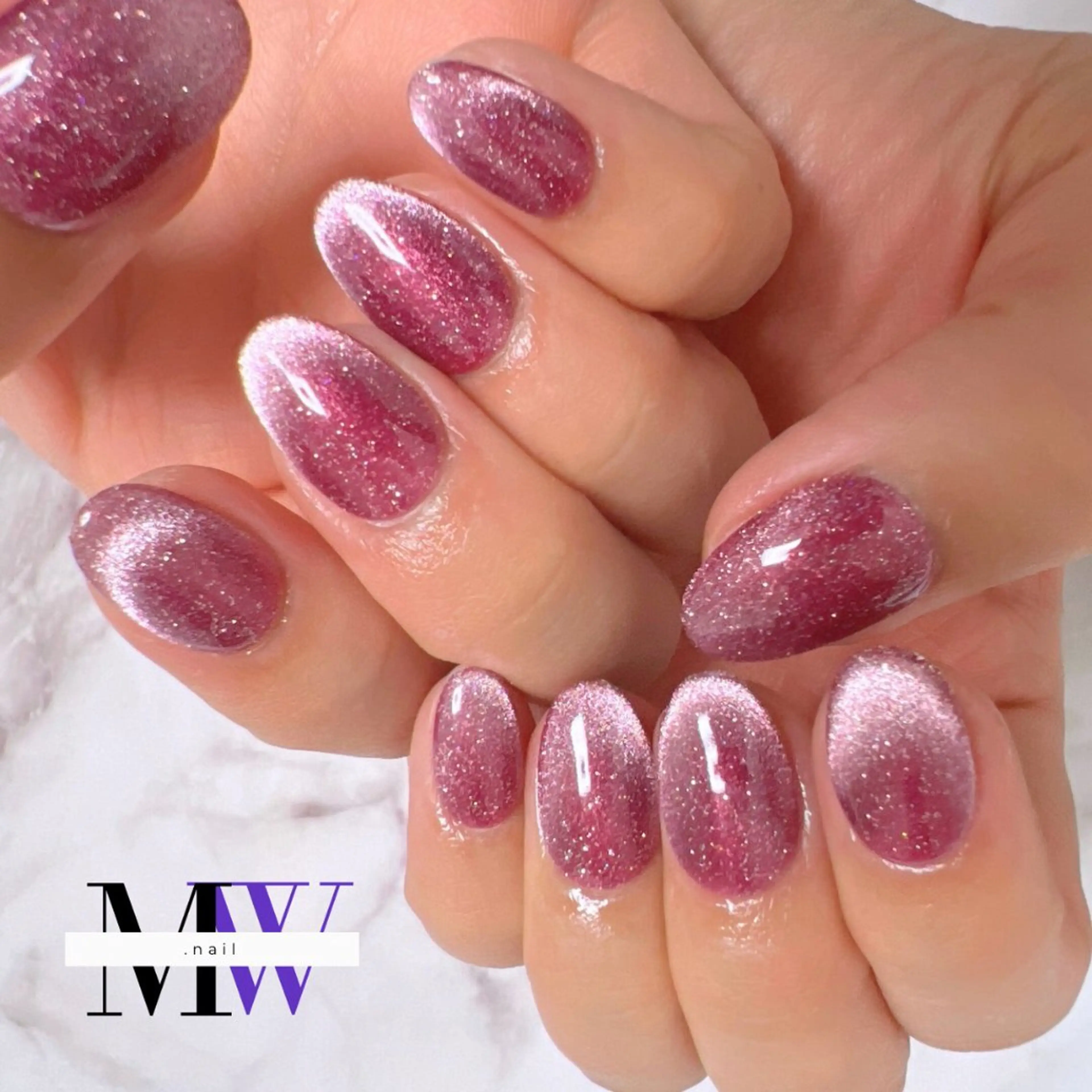 ネイル マグネットネイル ハンドネイル MW .nailのネイルデザイン