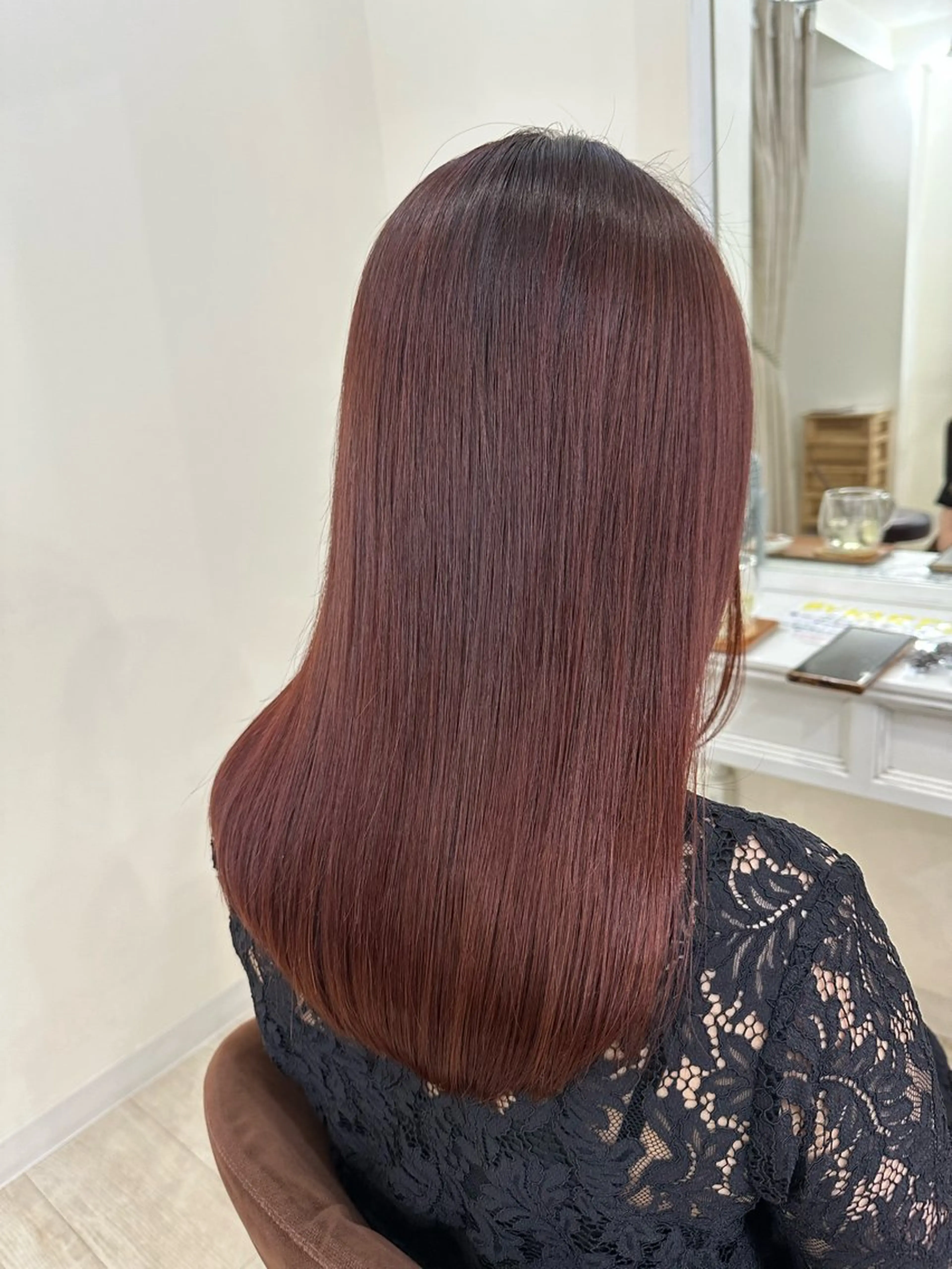 ミディアム カット ヘアカラー Hair&nail Seesaw所属・田端　透明感カラー 🐶内山晴貴のヘアスタイル