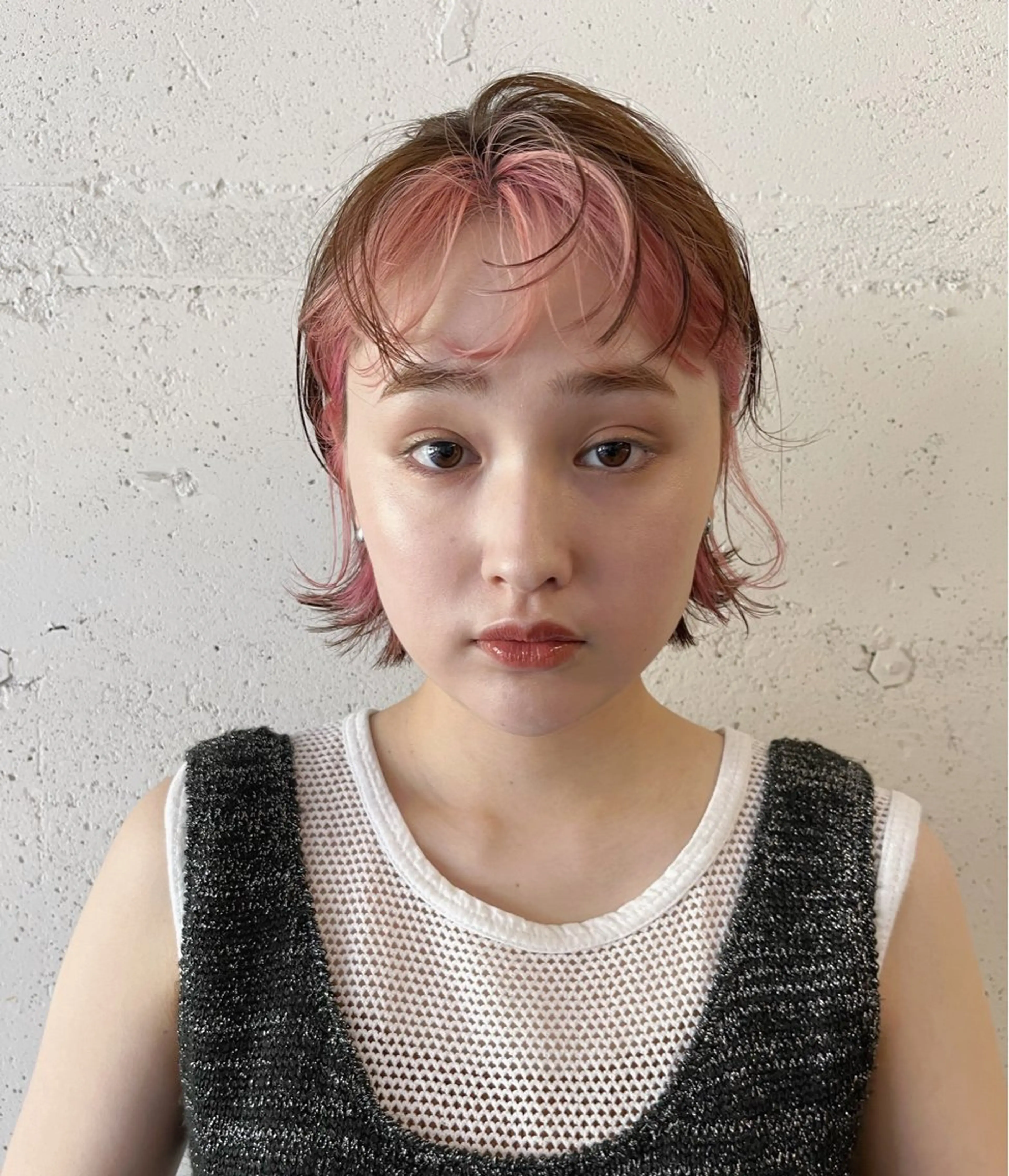 ショート カラー かわい りほのヘアスタイル