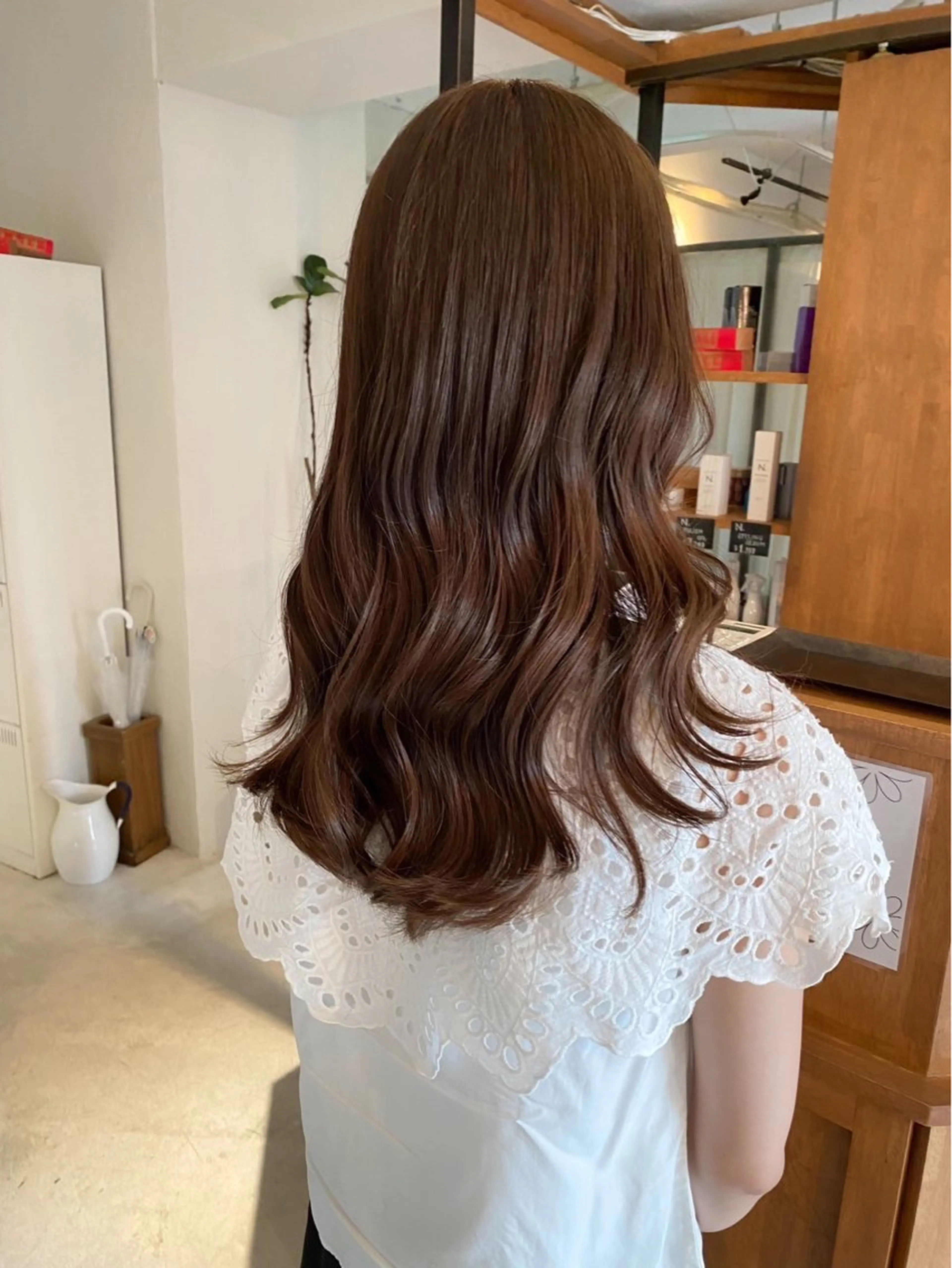 セミロング カラー FERIA桃山台🍑 𝕄𝕖𝕘𝕦のヘアスタイル