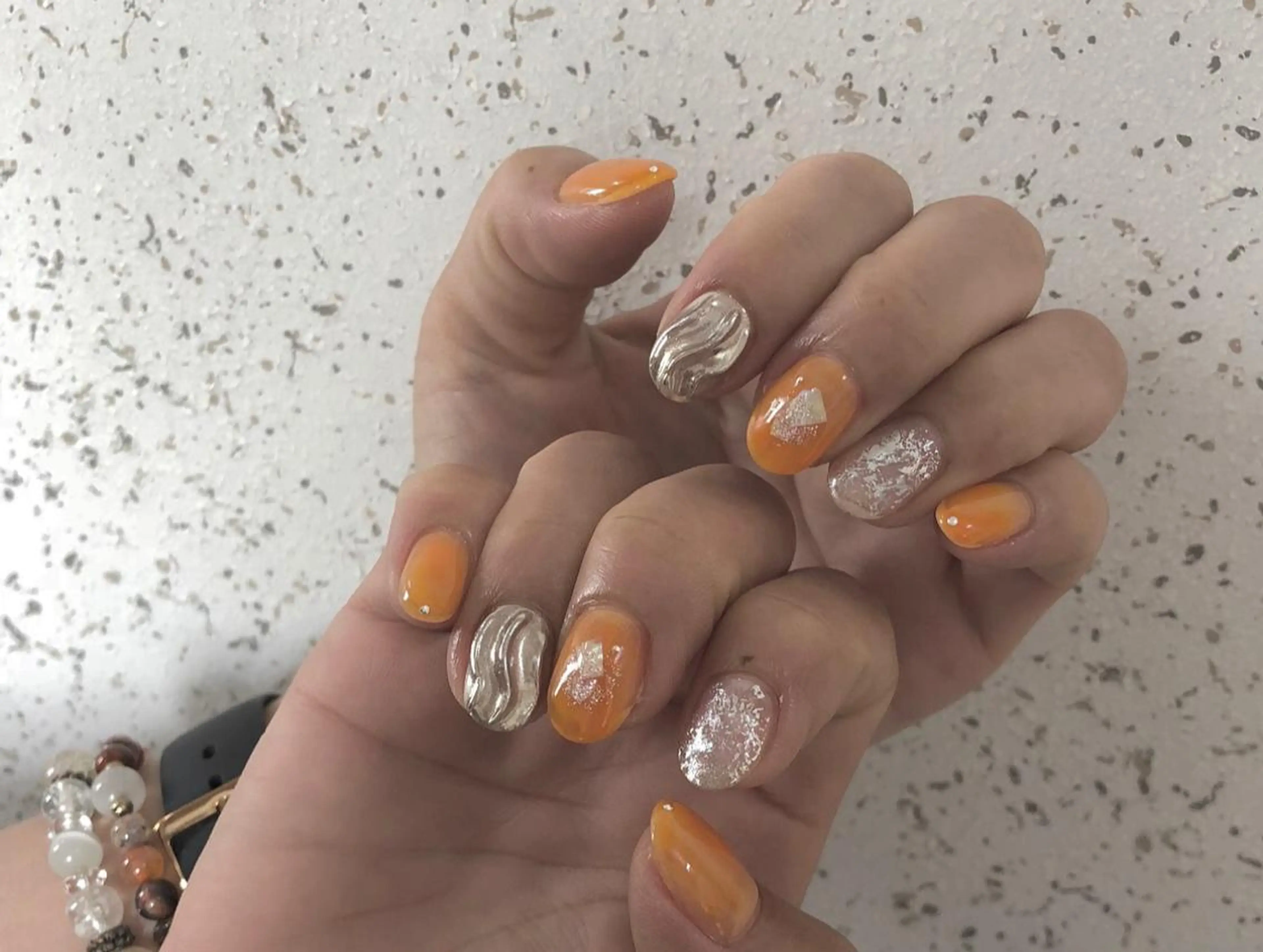 ネイル ハンドネイル パラあり！フィルイン 美フォルムのネイルデザイン