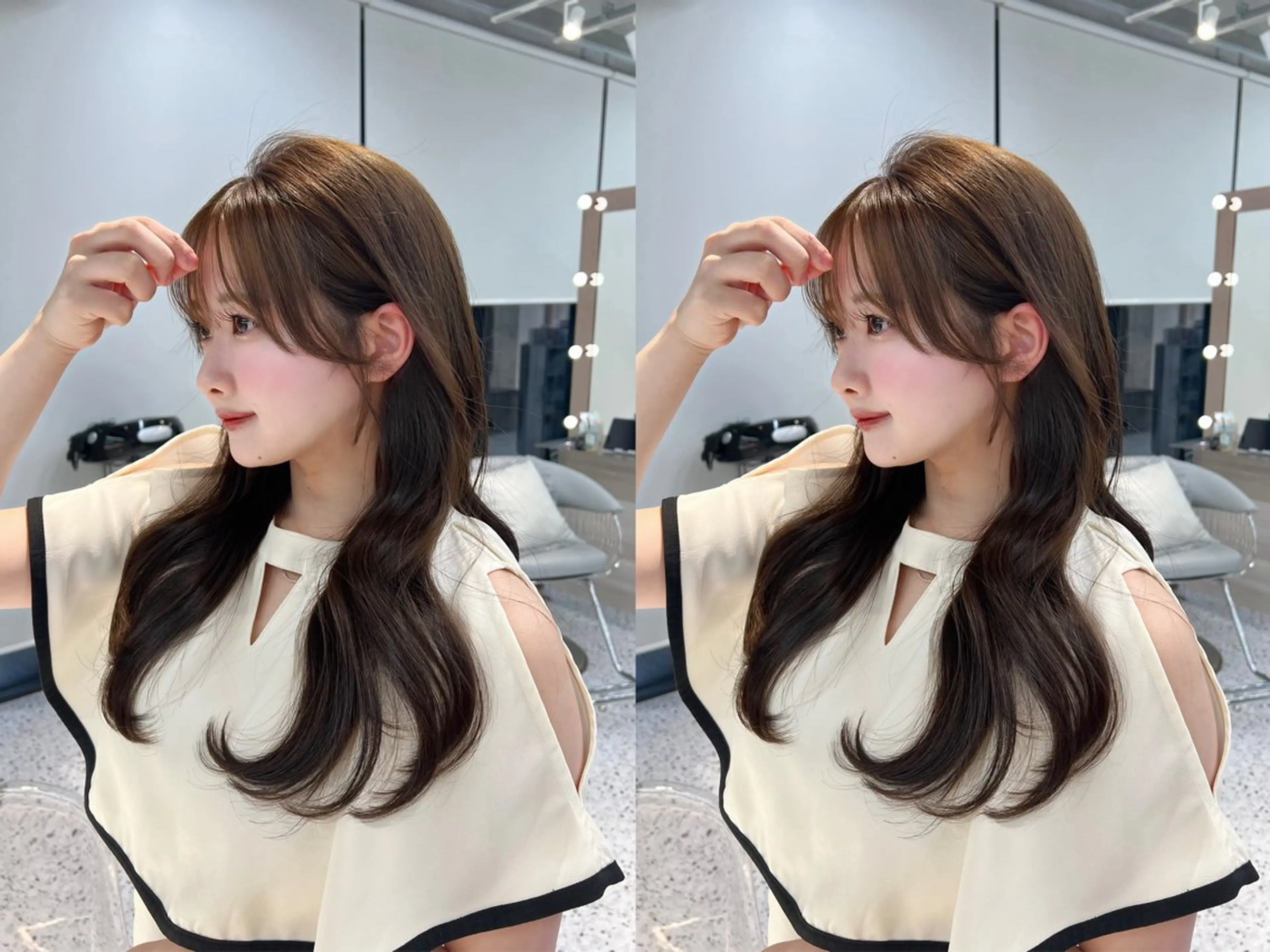 ロング レイヤーカット カット ヘアカラー 🎀透明感カラー shizuka🎀のヘアスタイル