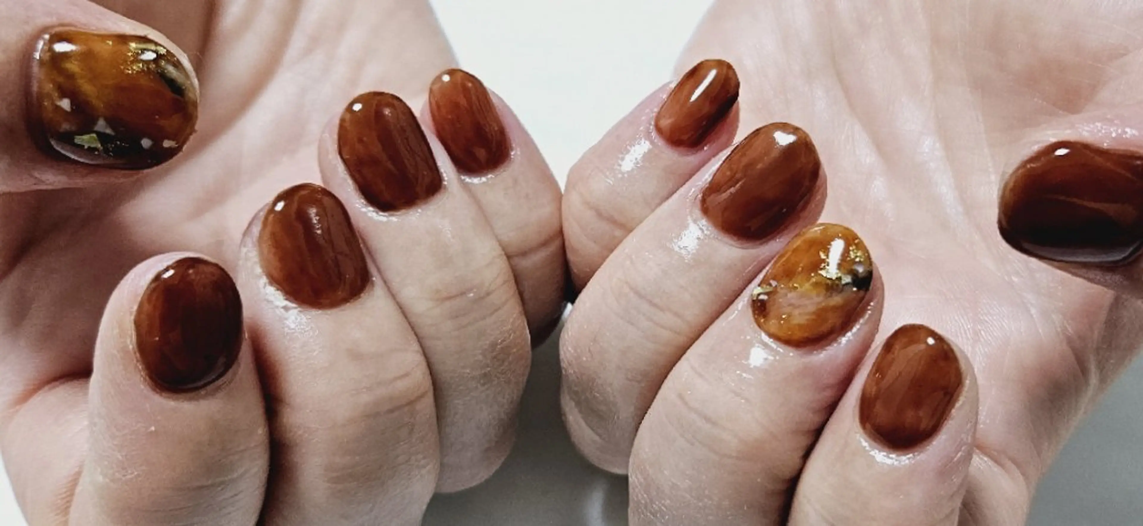 ネイル べっ甲ネイル ハンドネイル shellnail さなえのネイルデザイン