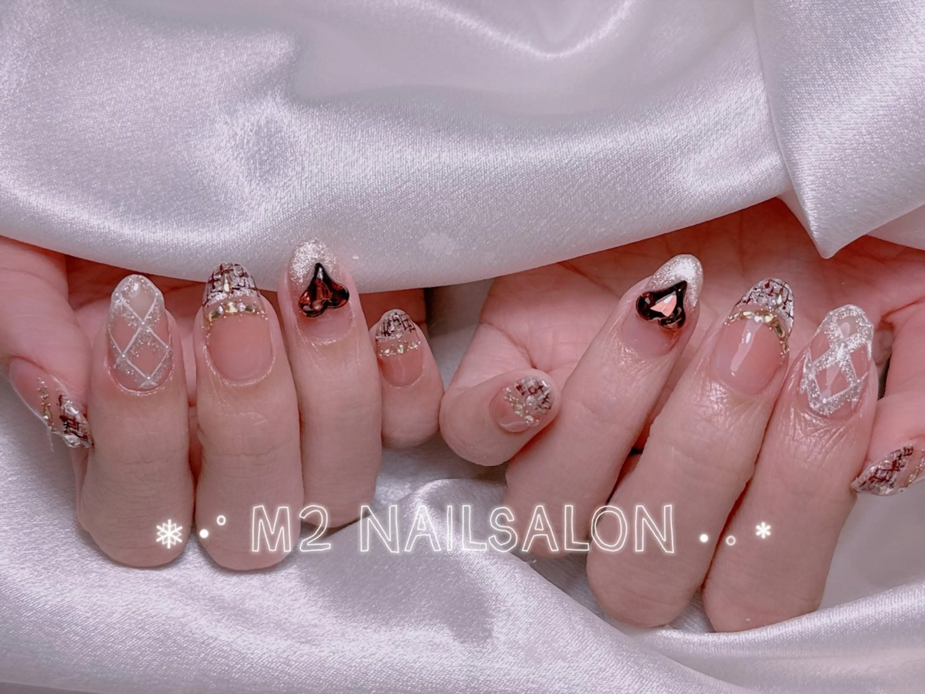 ネイル アートネイル フラッシュネイル フラッシュマグ フットネイル ジェルネイル ハンドネイル 長さだし専門店 M2　rikaのネイルデザイン