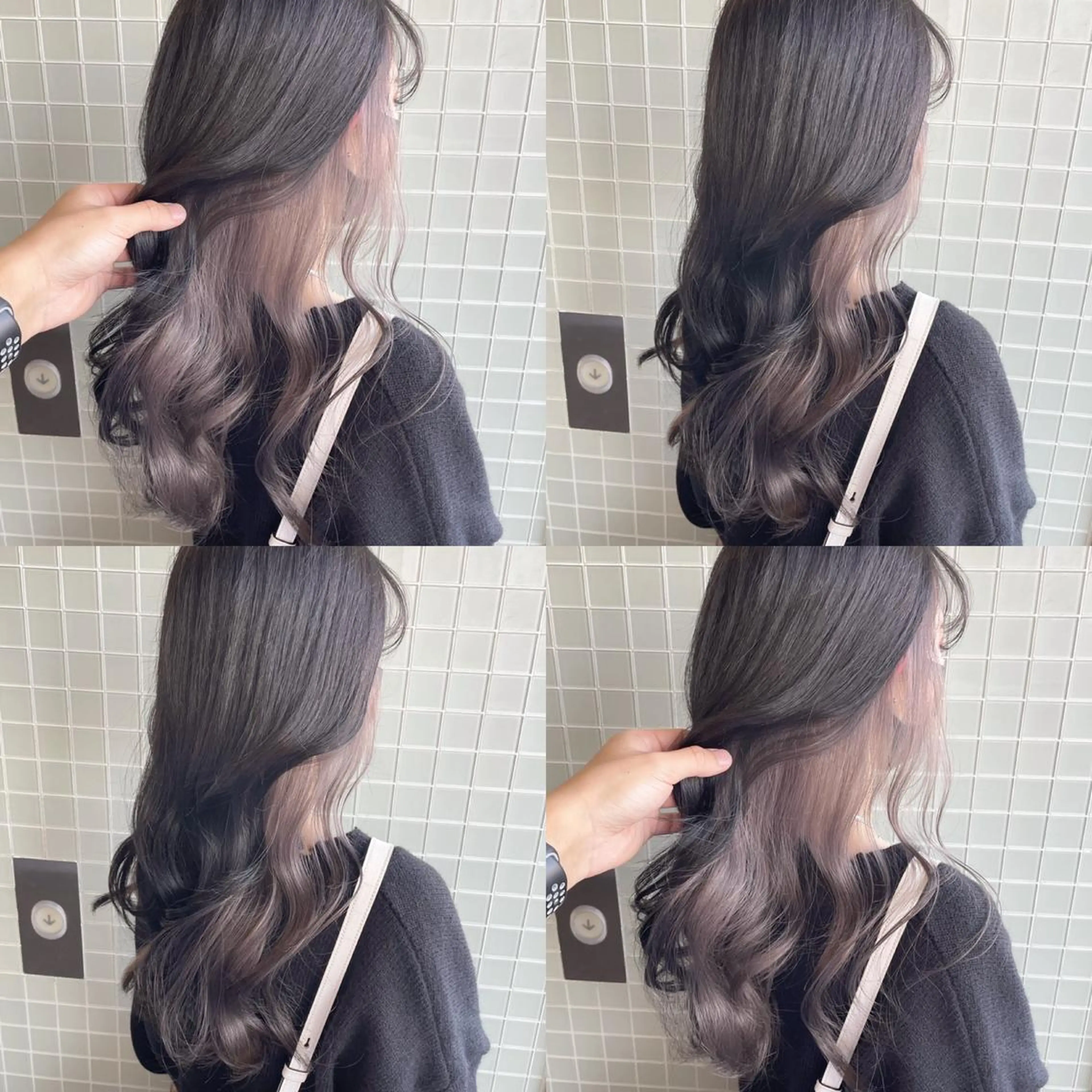 セミロング カラー ヘアカラー Hardy ショータのヘアスタイル