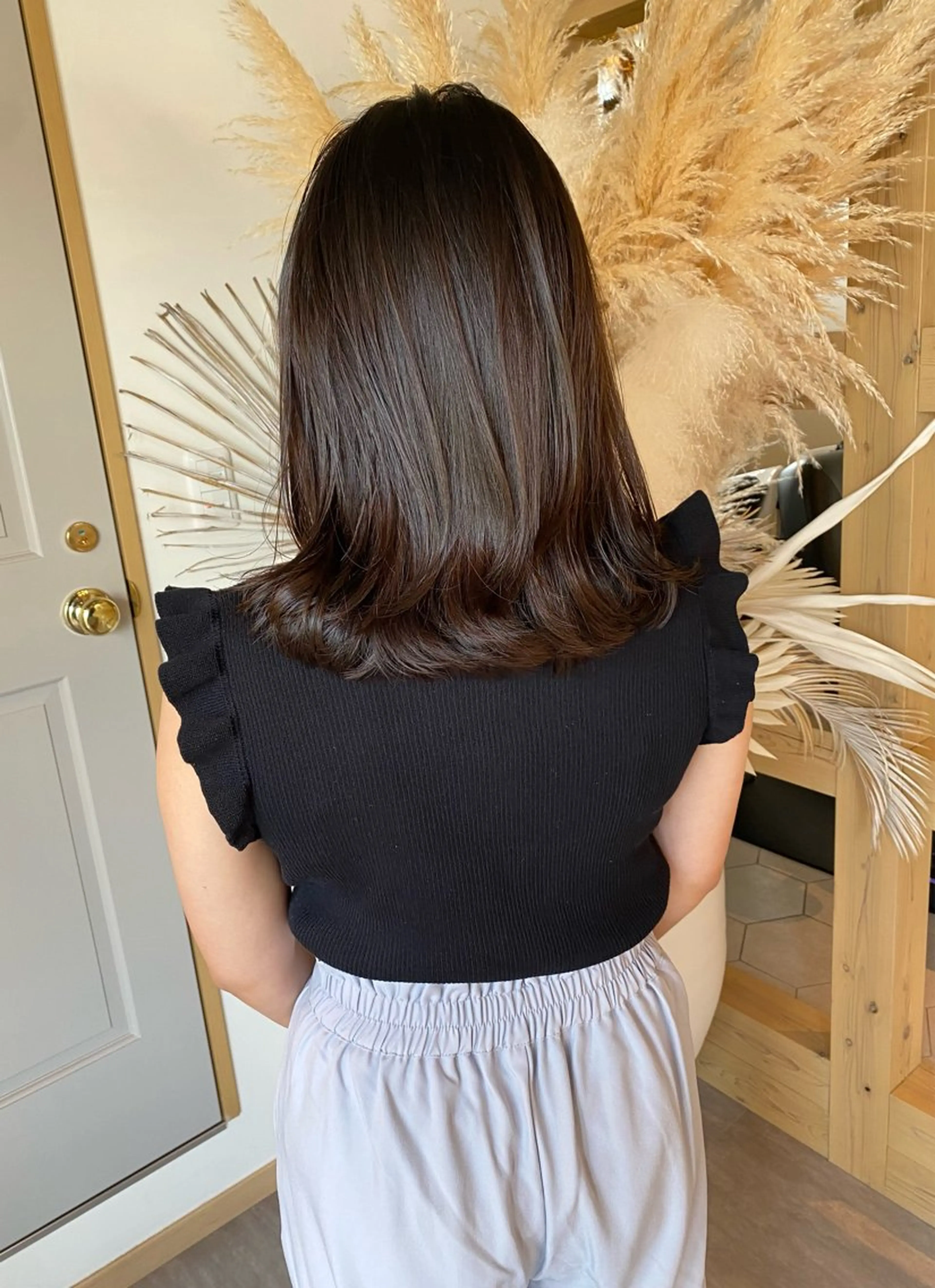 ミディアム カラー カット トリートメント 内野 友貴のヘアスタイル