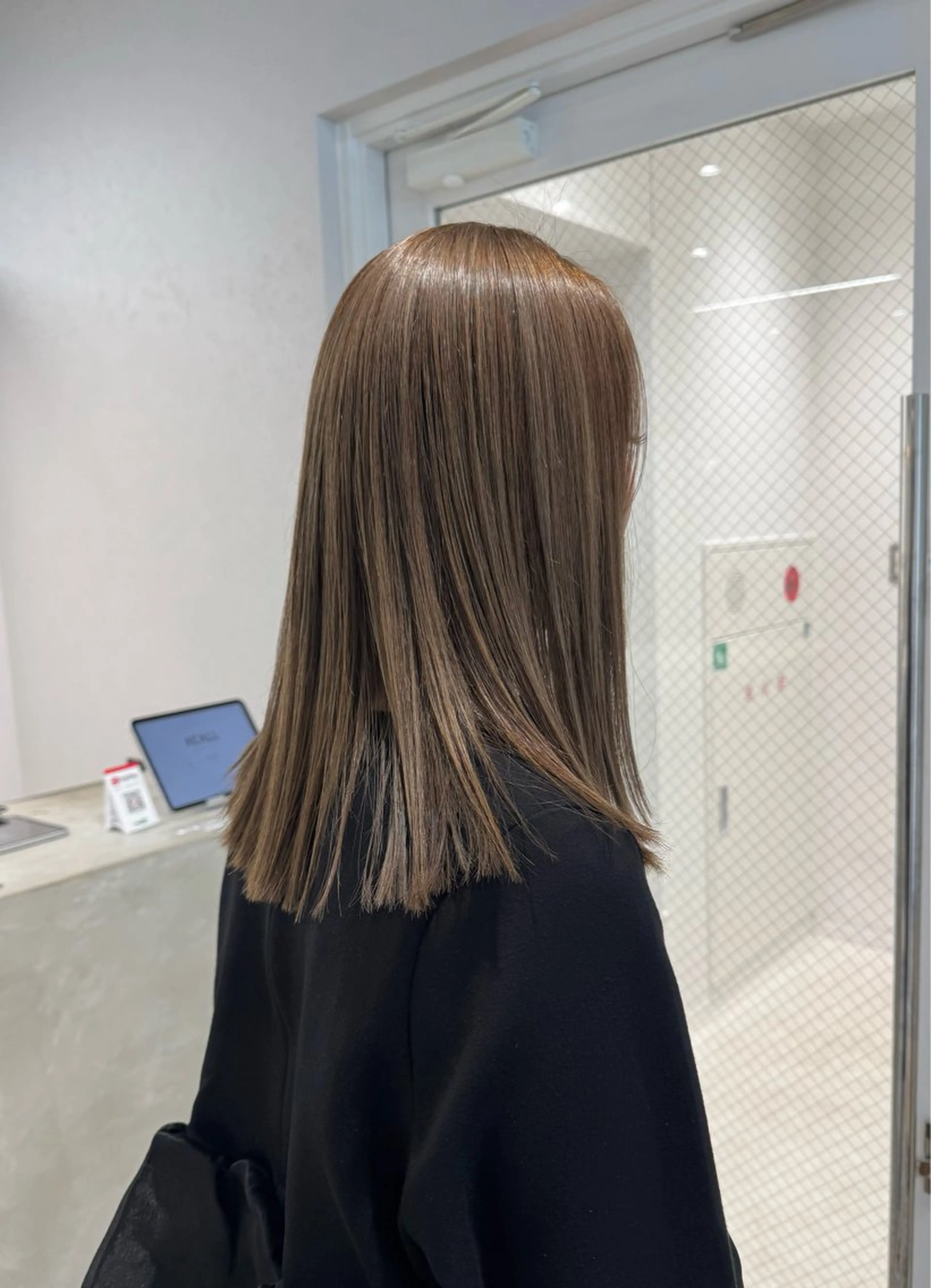 セミロング カット ヘアカラー トリートメント 透明感カラー✴︎ SAYAKAのヘアスタイル