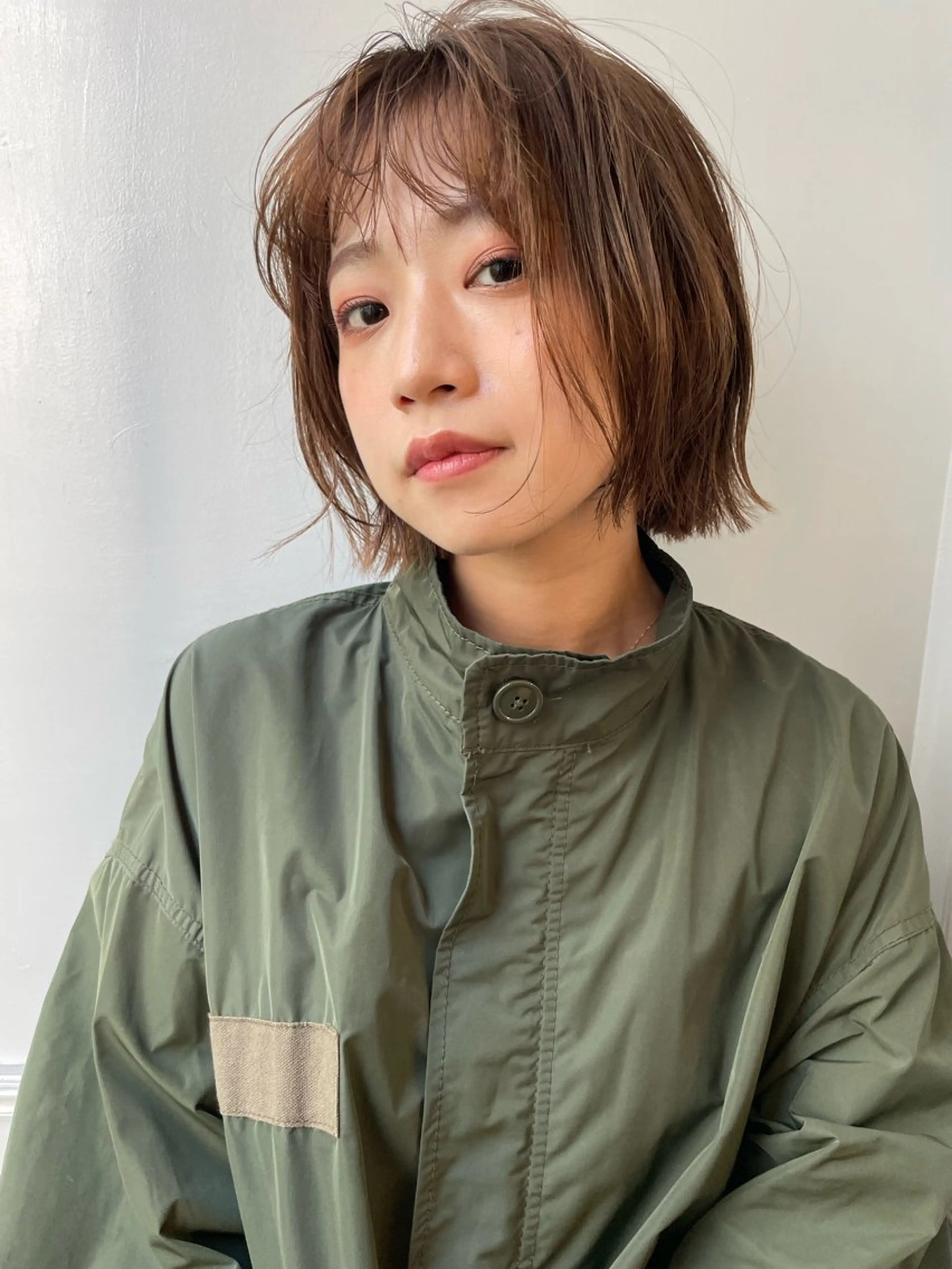 ミディアム カラー ハイトーン/カラー/ ヘアセット/松田健佑のヘアスタイル