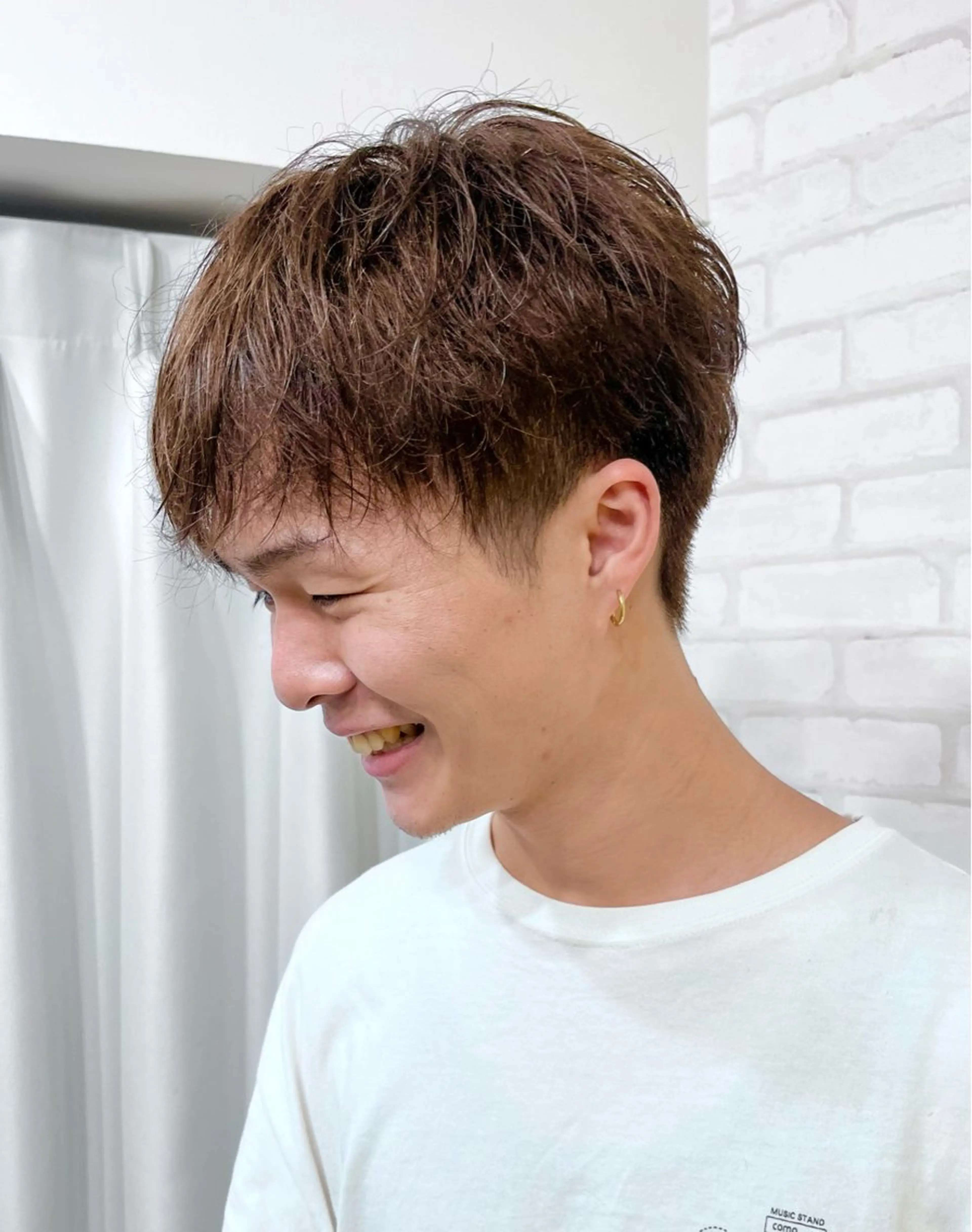 ショート カラー パーマ メンズ abilita RIKIYAのヘアスタイル