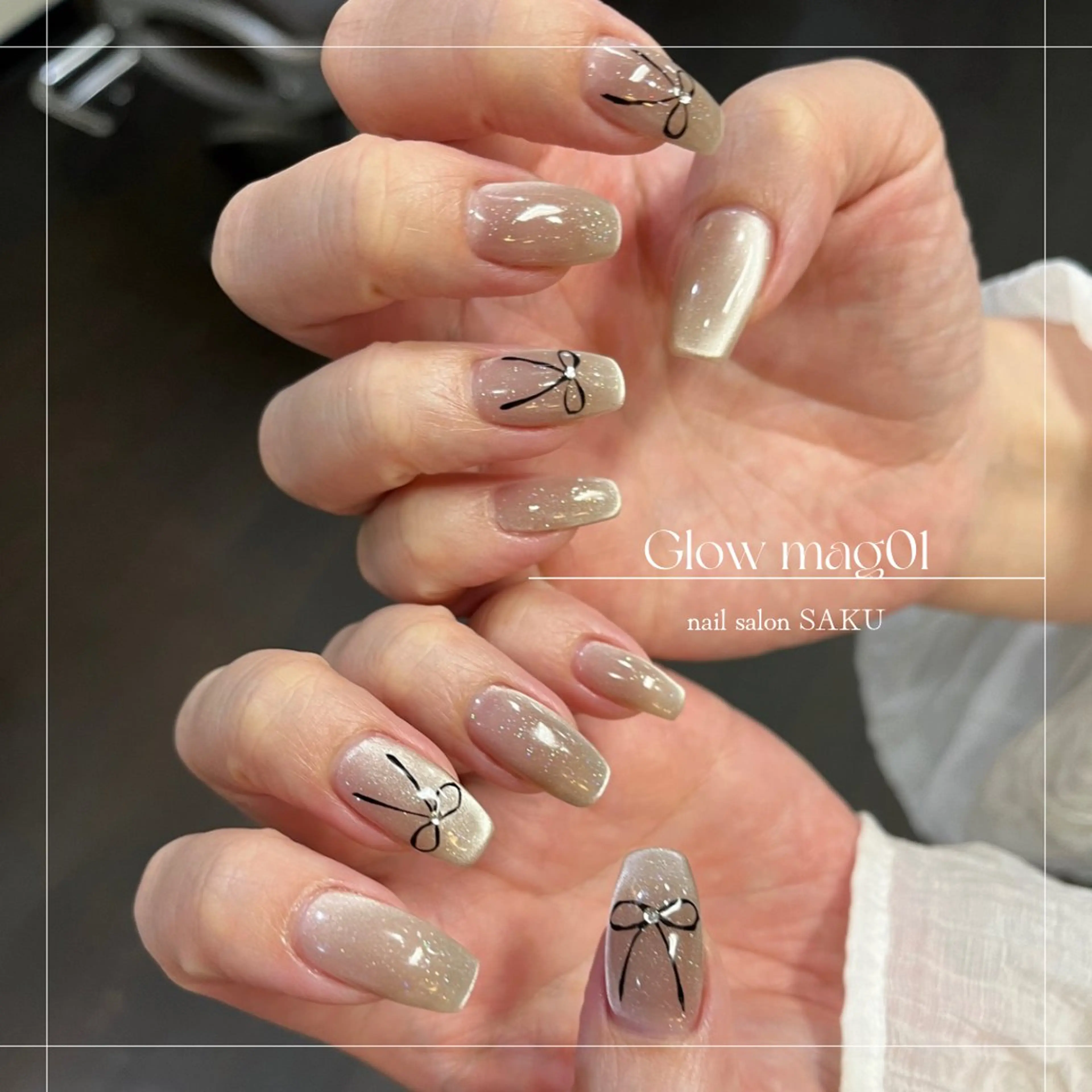 ネイル ニュアンスネイル シンプルネイル ハンドネイル SAKU nail 作島茜のネイルデザイン