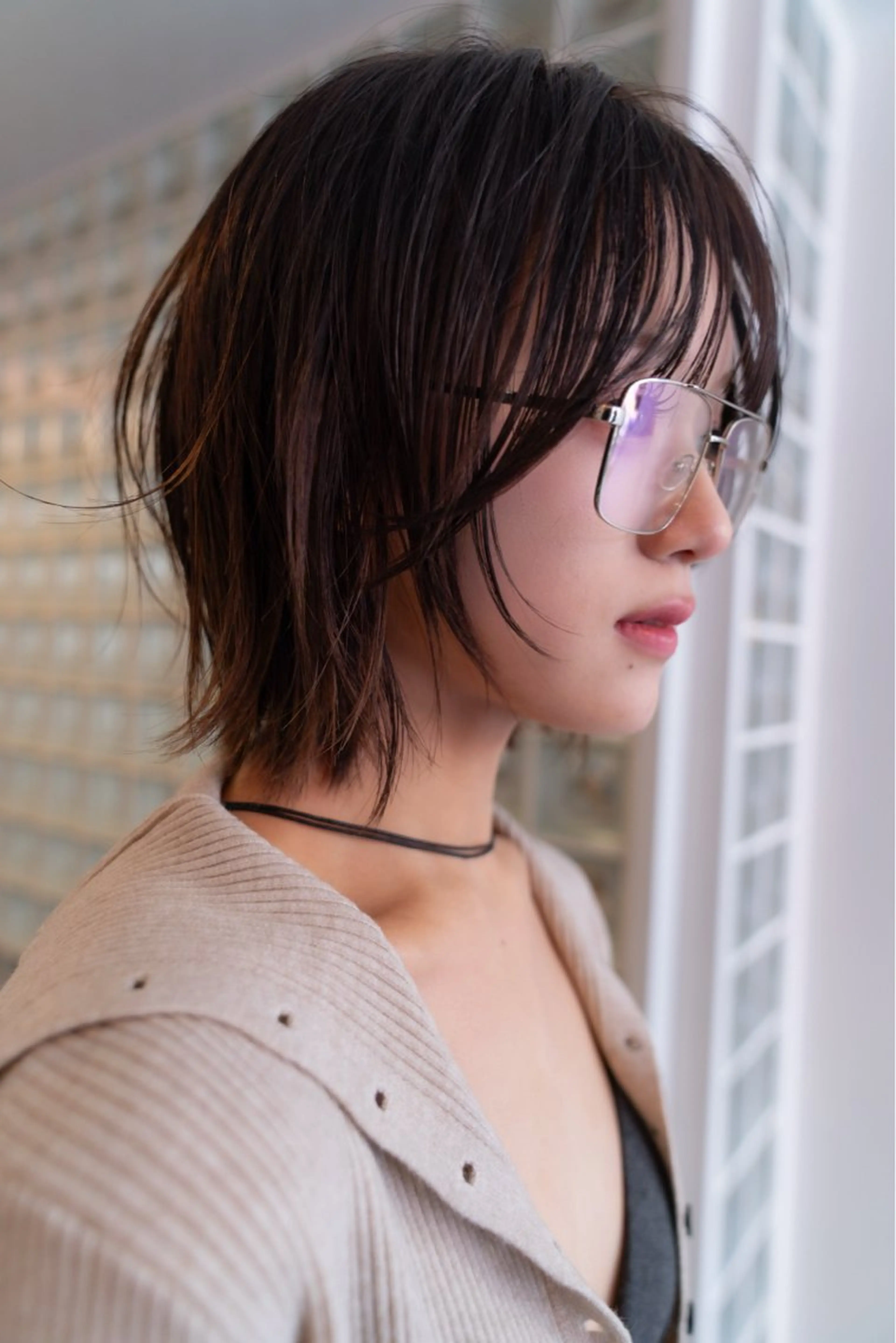 カラー 富田 朝陽のヘアスタイル