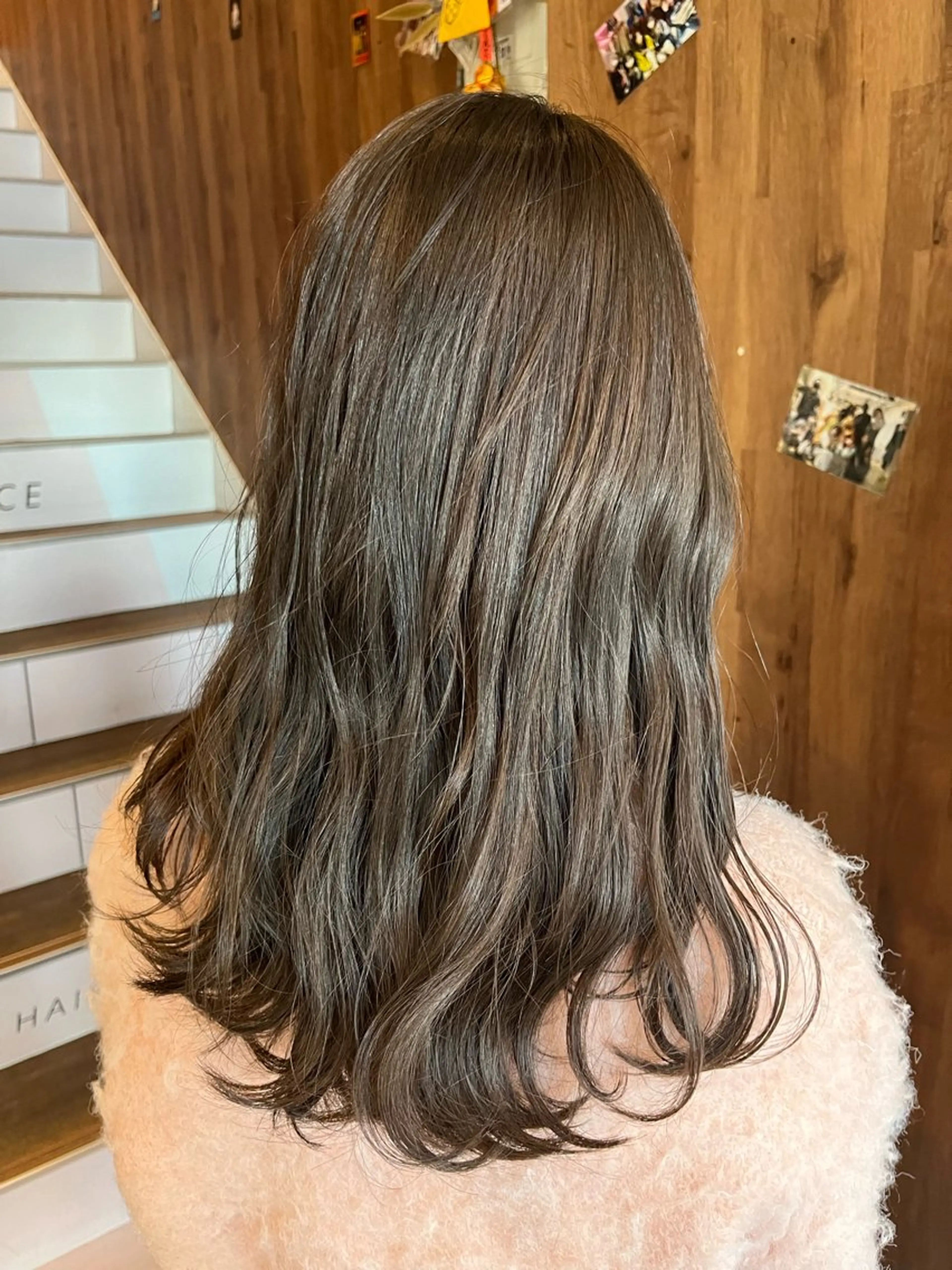 ロング カラー パーマ ヘアアレンジ 透明感カラー オレンジ カット ヘアカラー トリートメント 【暗め透明感カラー】 【インナー】小島良太のヘアスタイル