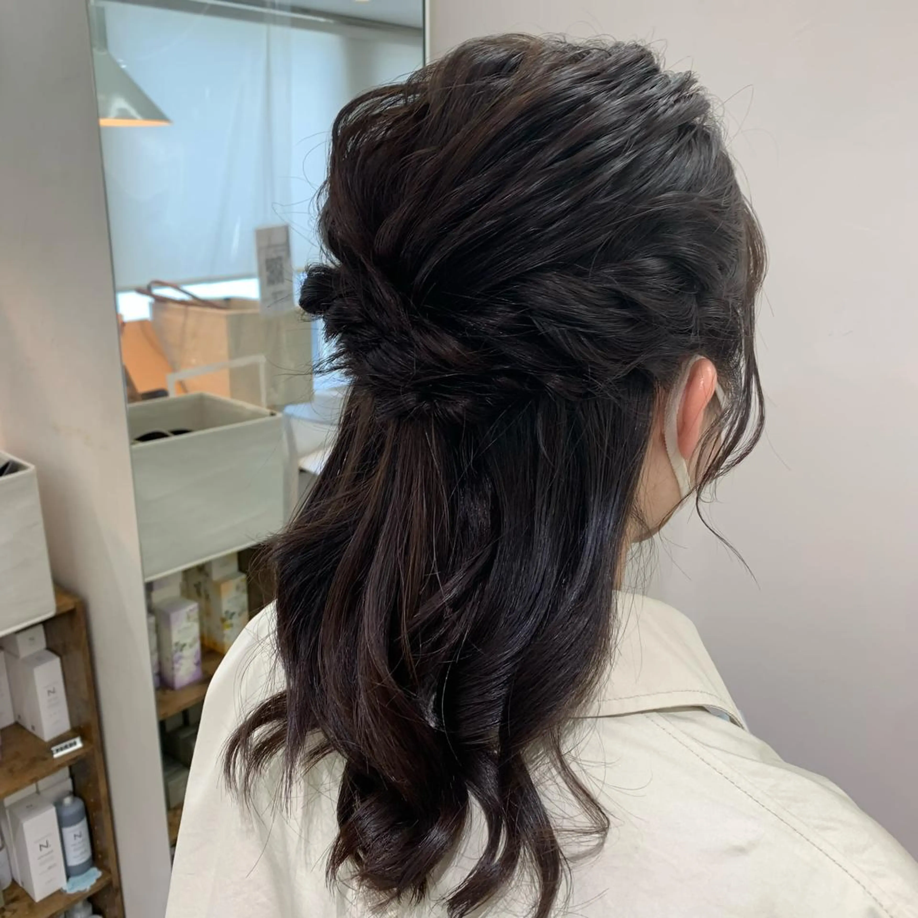 ヘアアレンジ GO TODAY シェアサロン 銀座Arc店所属・デジタルパーマ🫧 韓国風ヘア🫧サクラのヘアスタイル