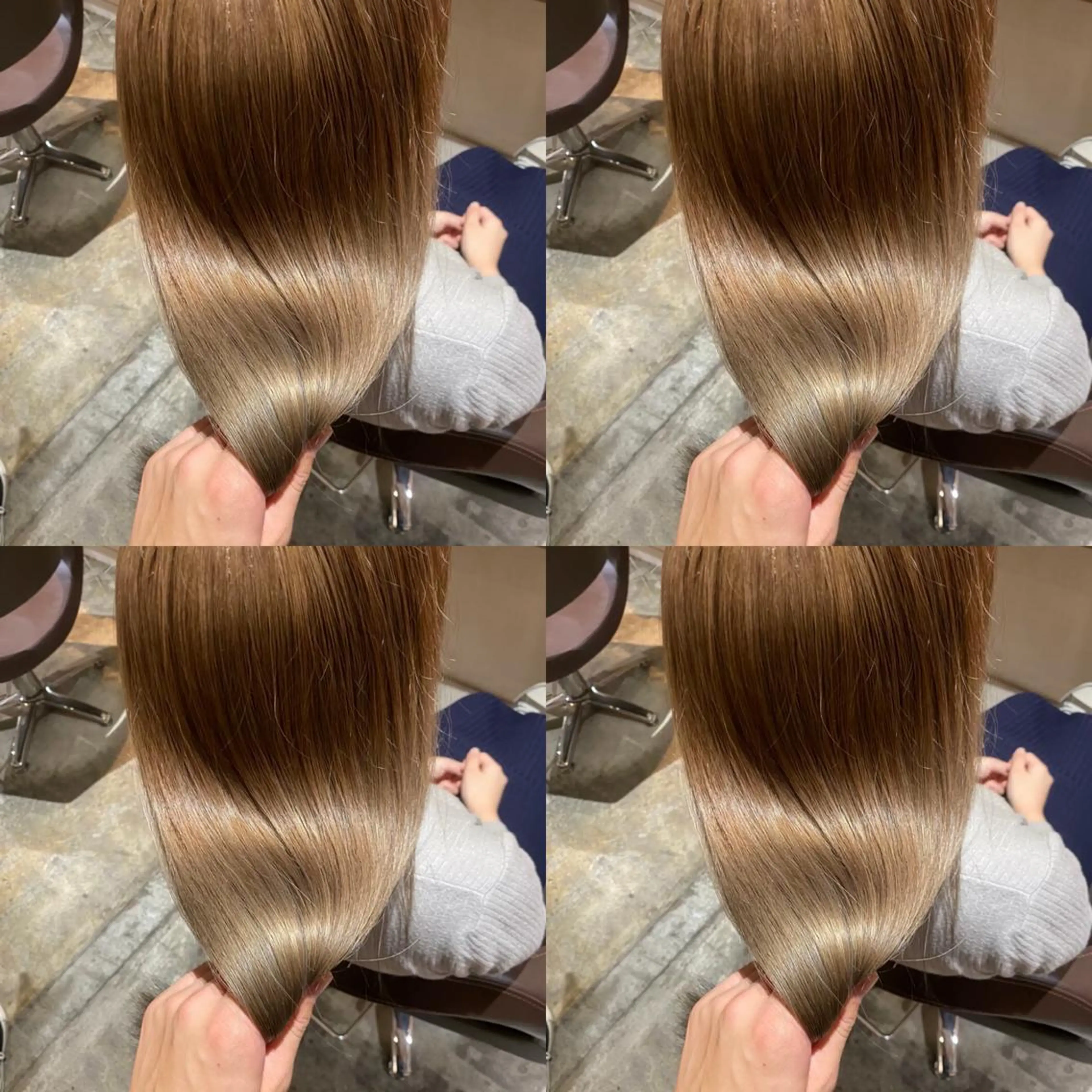 セミロング カラー ヘアアレンジ 💎韓国レイヤー ×エクステゆうま💎のヘアスタイル