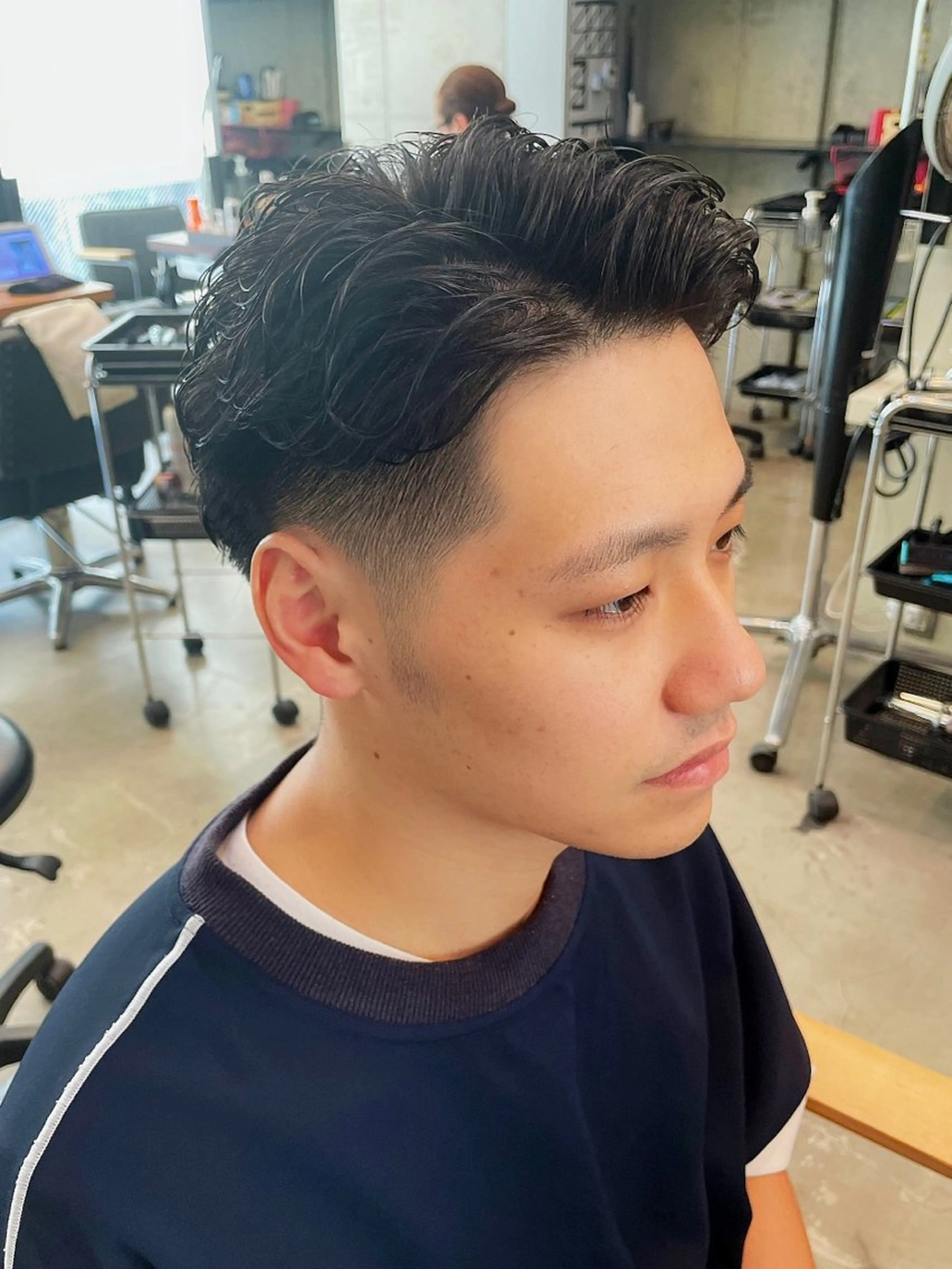 パーマ メンズ 西大島美容師 渡部仁太のヘアスタイル