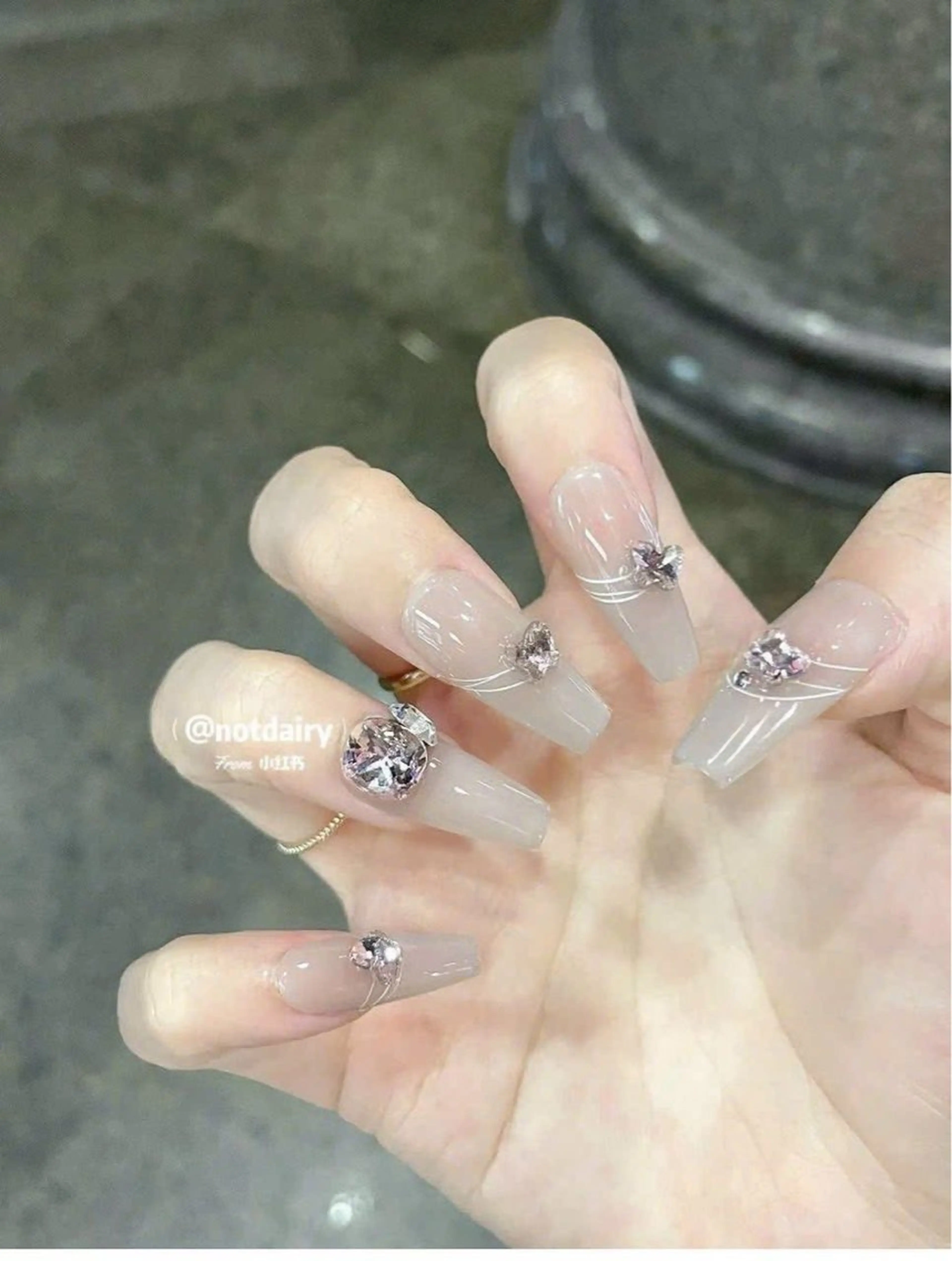 ネイル 韓国ネイル 持ち込み ニュアンスネイル ネイルチップ ROSE ANA CHUO 本川越のネイルデザイン