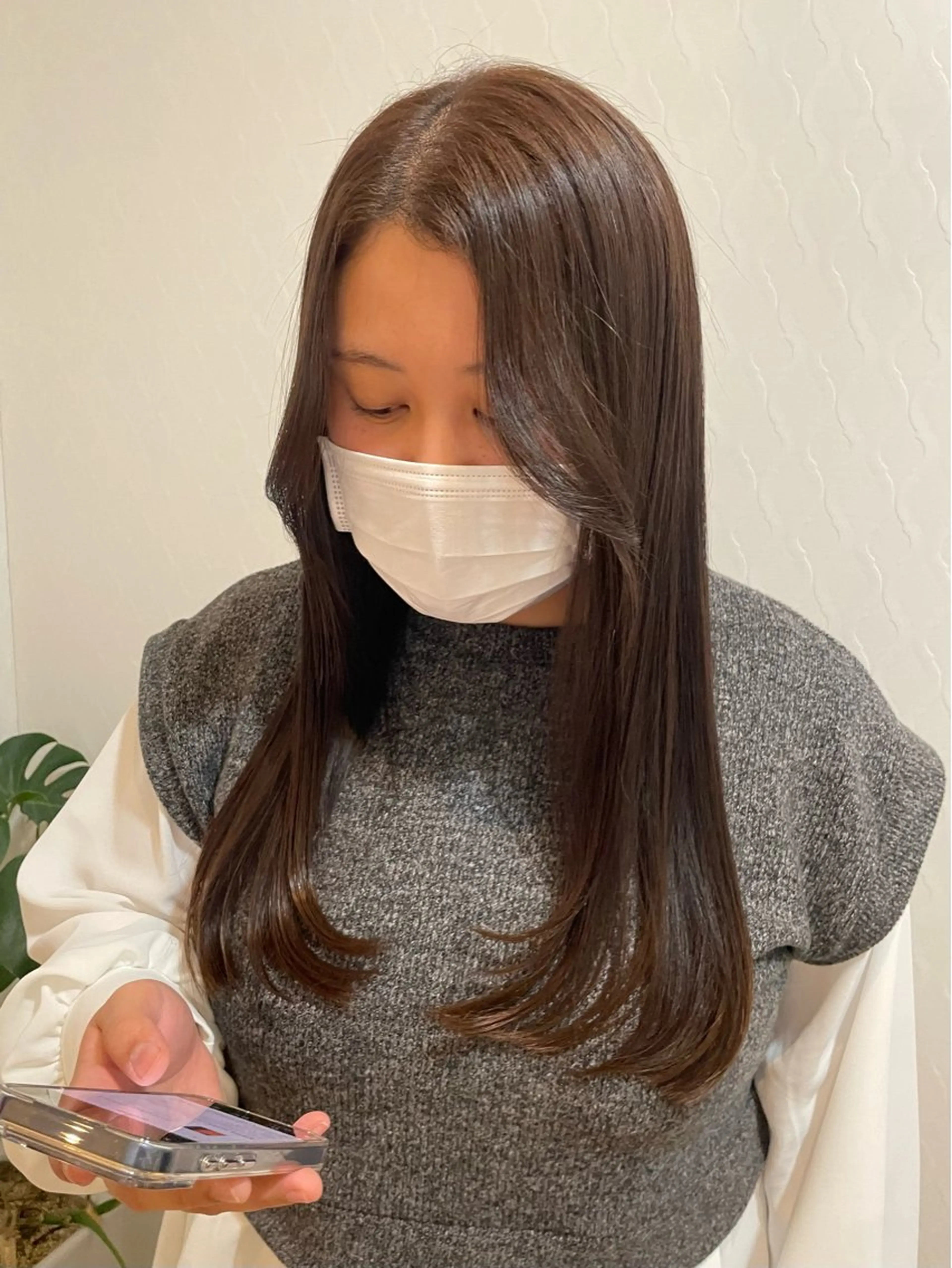 ロング カラー カット ヘアカラー ANCHORウェリナ NOZOMIのヘアスタイル