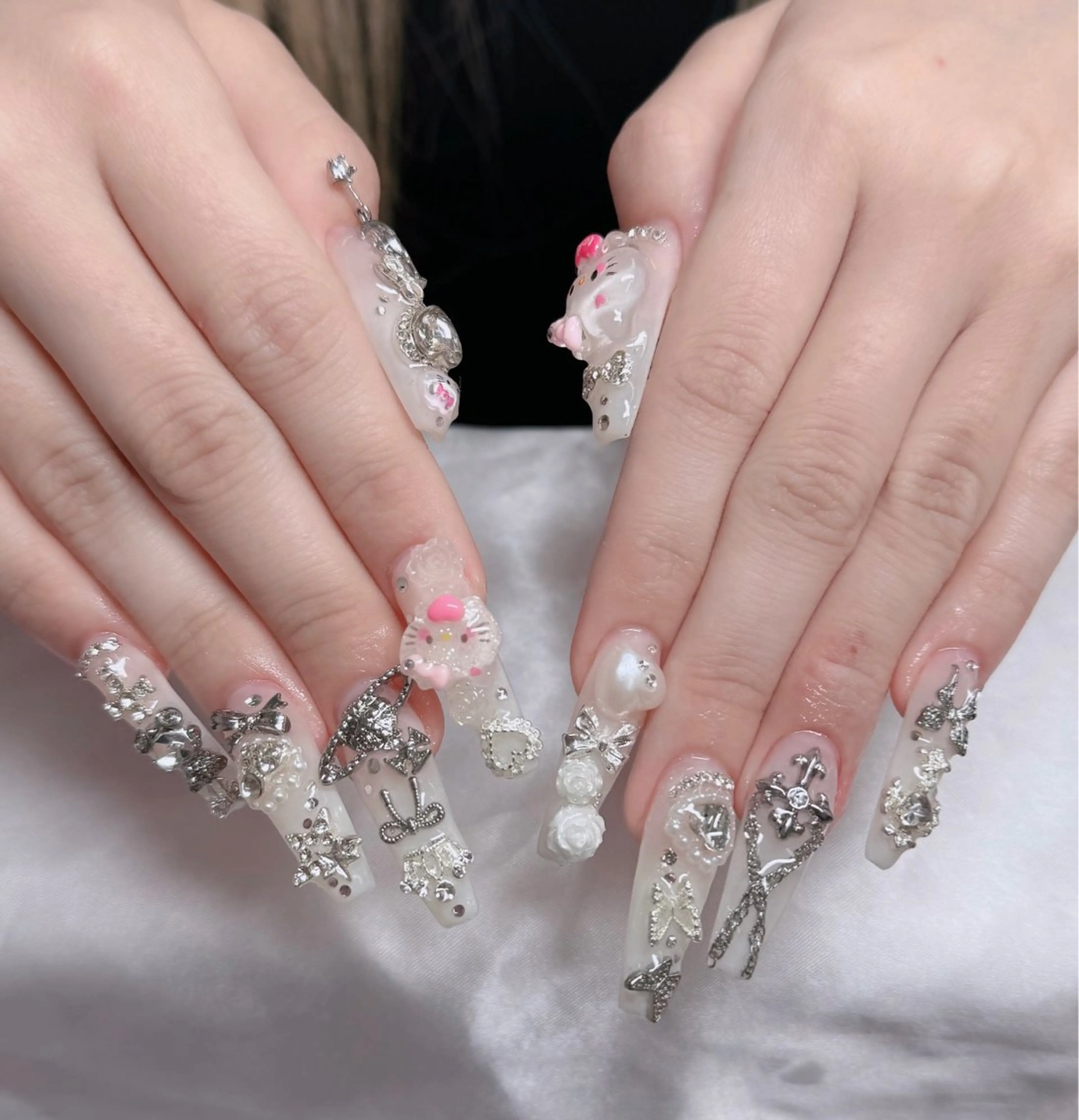 ネイル アートネイル 成人式 ジェルネイル ニュアンスネイル 夏ネイル ハンドネイル neco H.babynailのネイルデザイン
