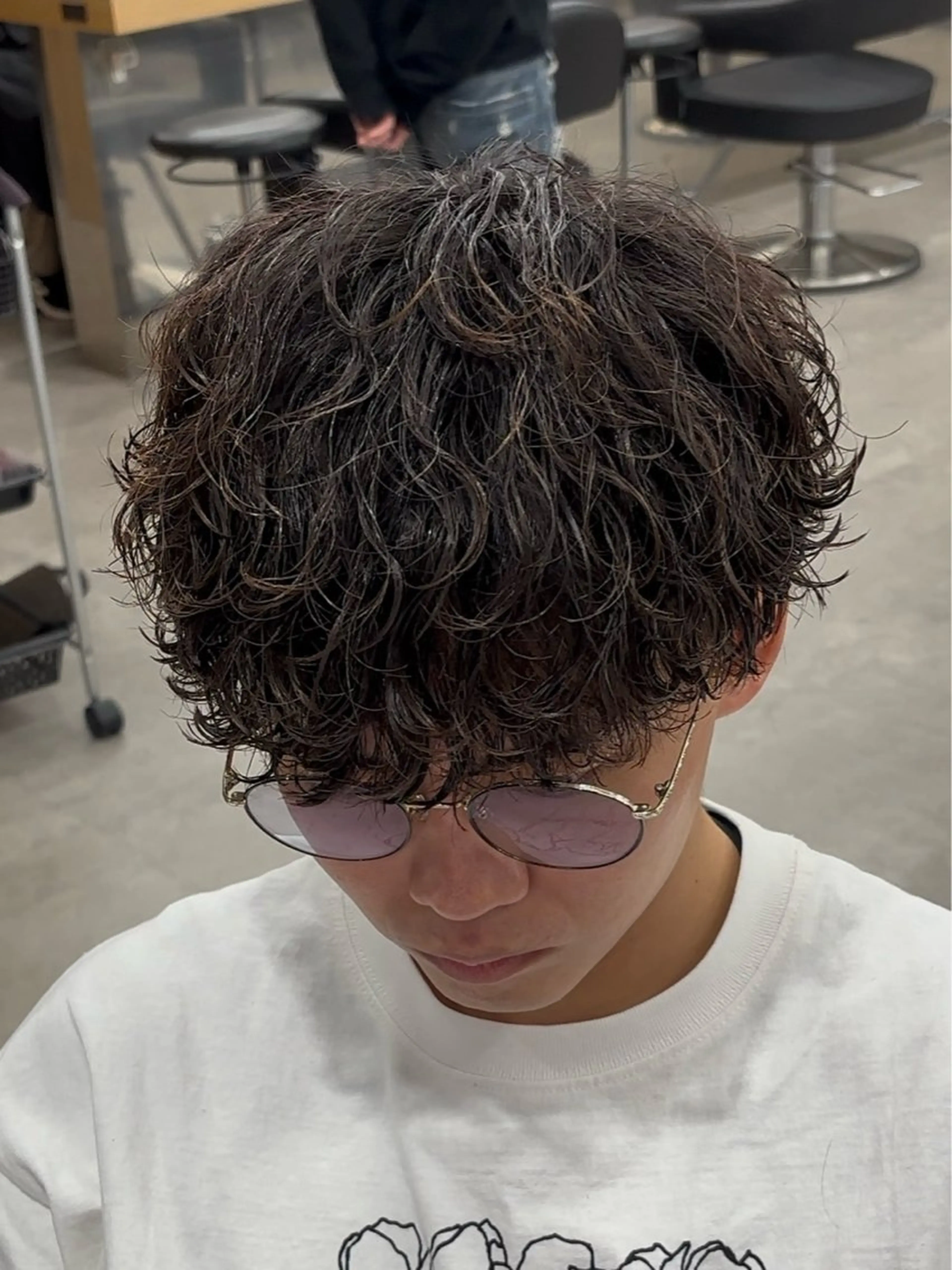 パーマ メンズ 💈フェザーパーマ 須賀俊介💈のヘアスタイル