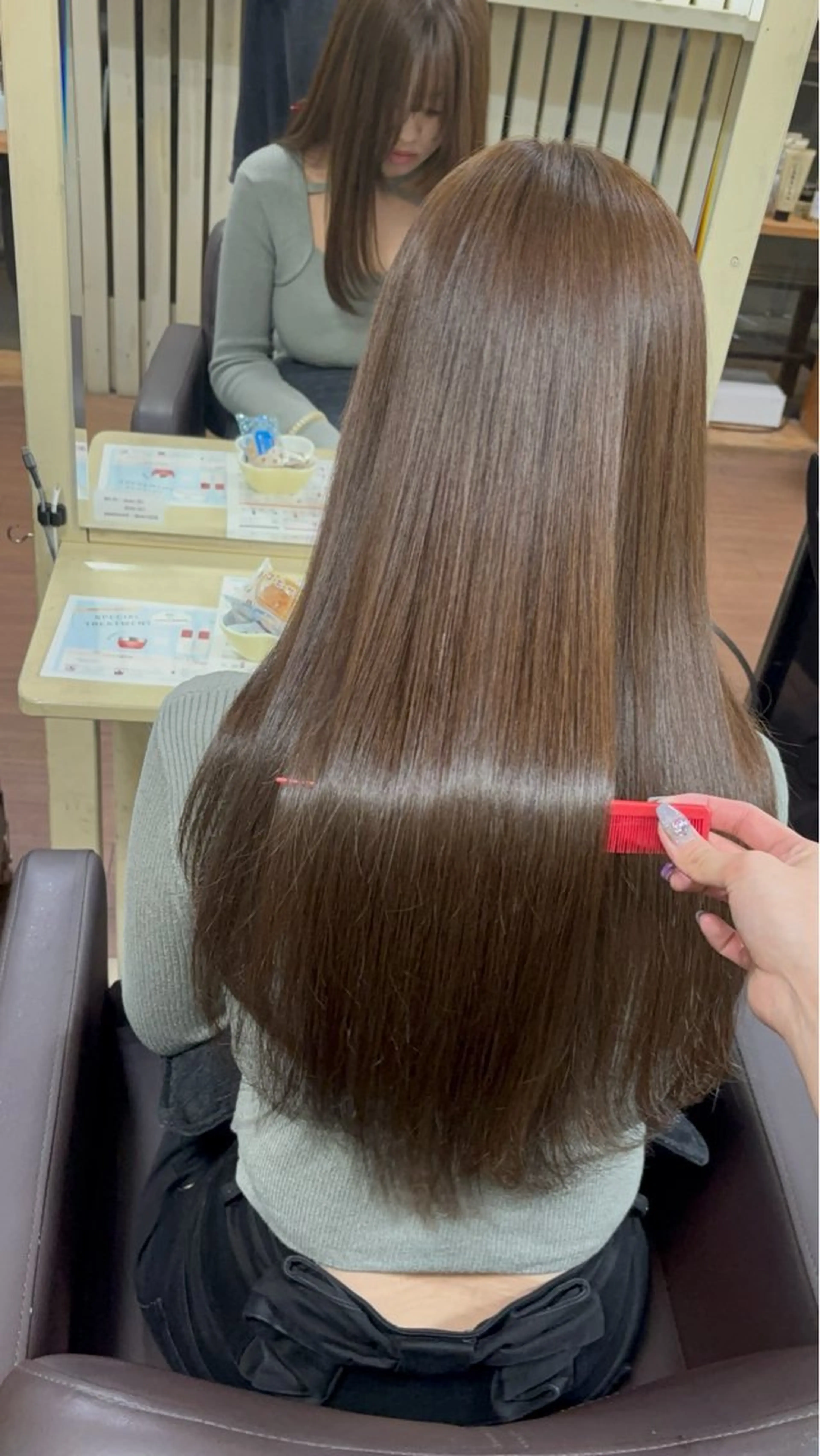 ロング カラー カット ヘアカラー トリートメント 限界オタク美容師 💜Natsuki☁のヘアスタイル