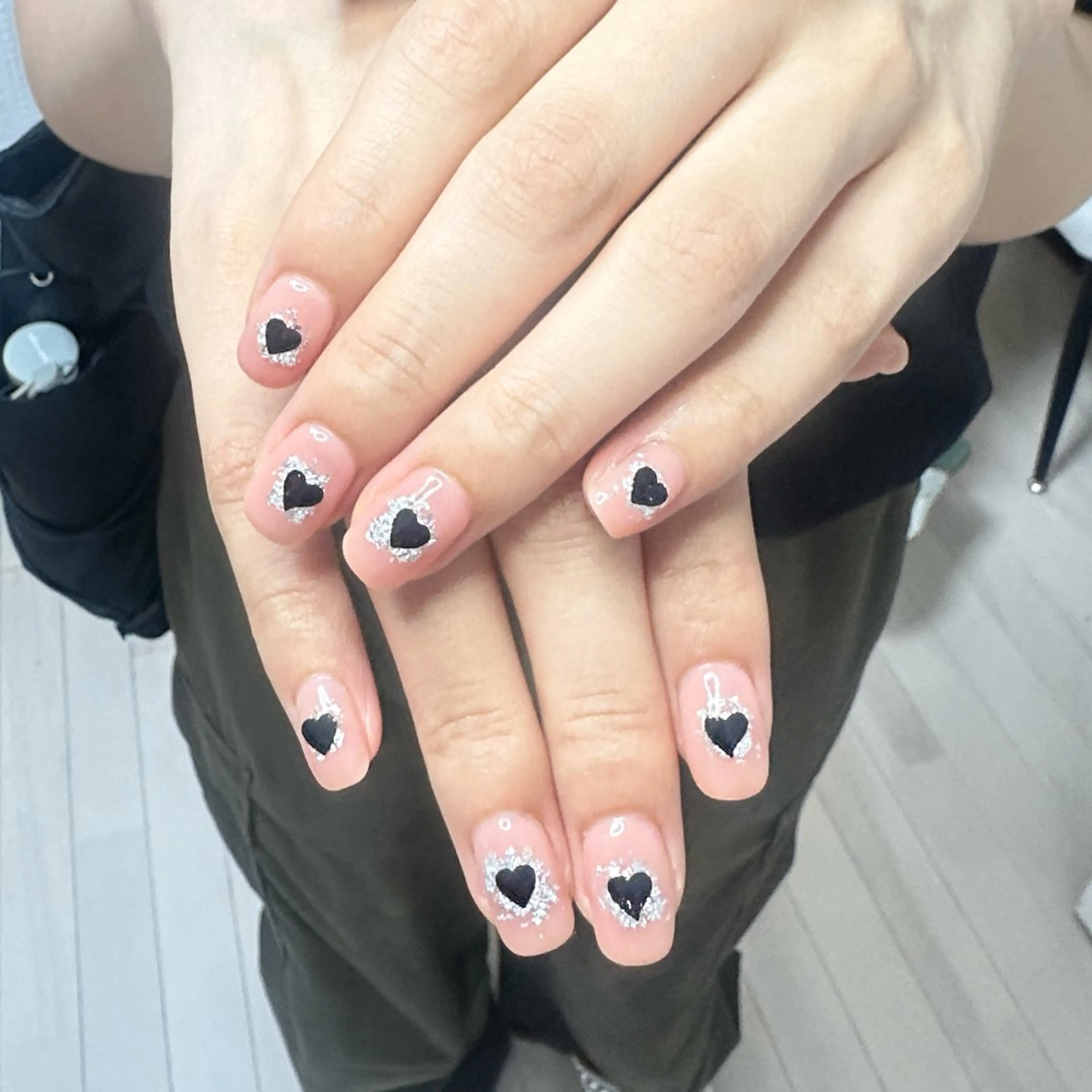 ネイル アートネイル オーロラネイル チークネイル フレンチネイル ガラスフレンチ 🎀YooLi Nail salonのネイルデザイン