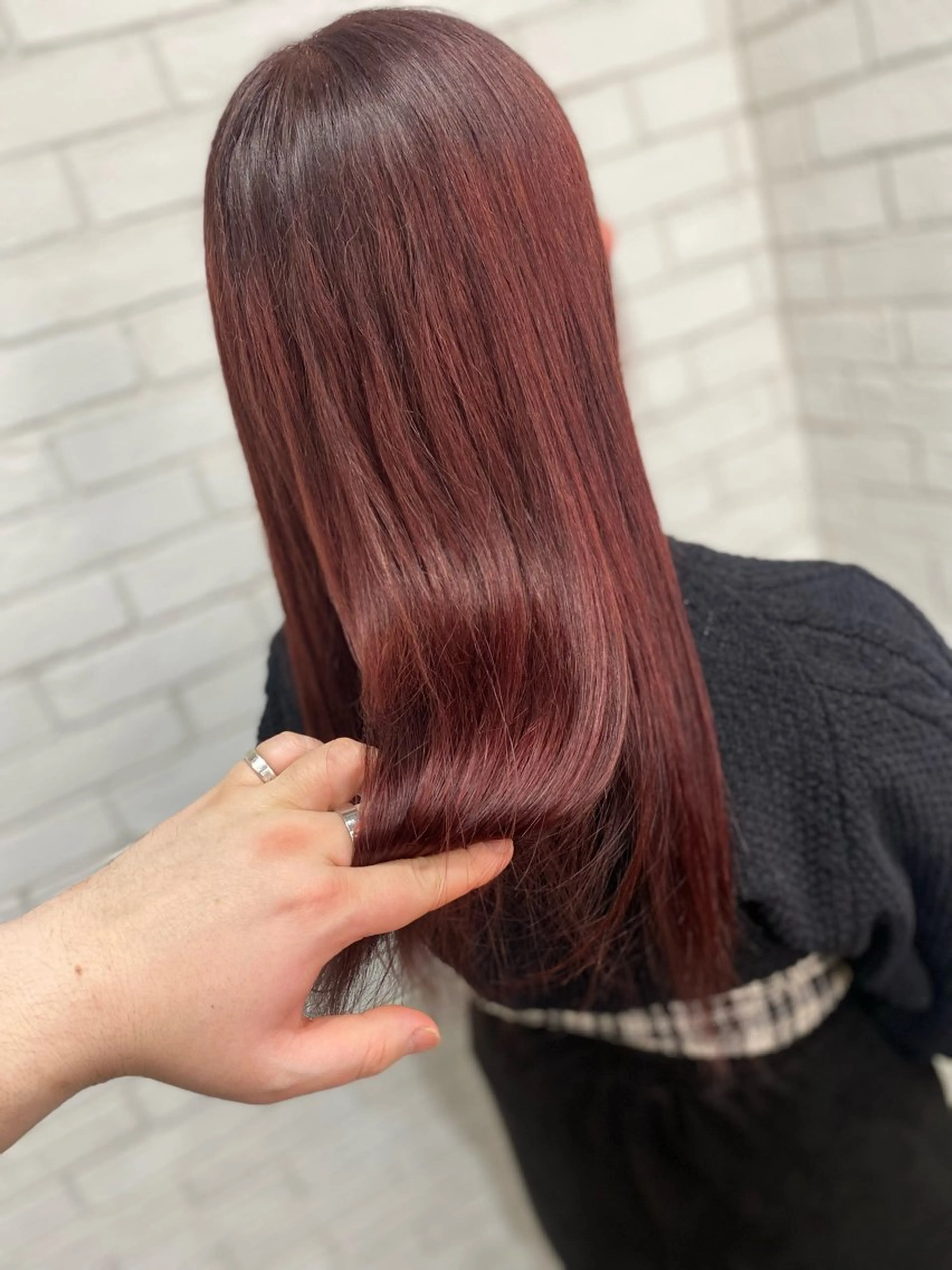 ロング カラー ヘアカラー トリートメント ヨシダ フミノリのヘアスタイル