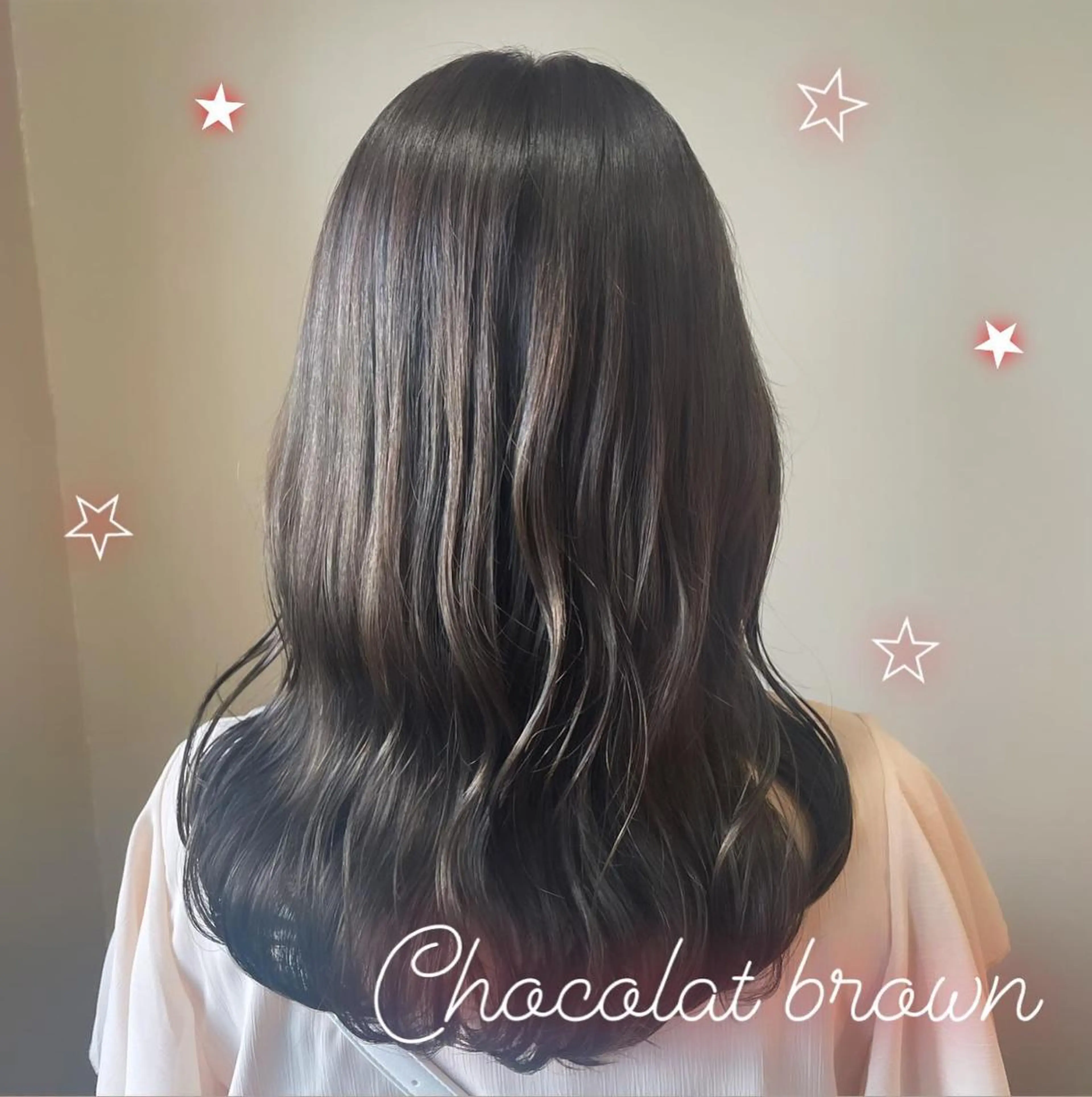 ミディアム チョコレートブラウン 🎀  minori おたく美容師  🪽のヘアスタイル