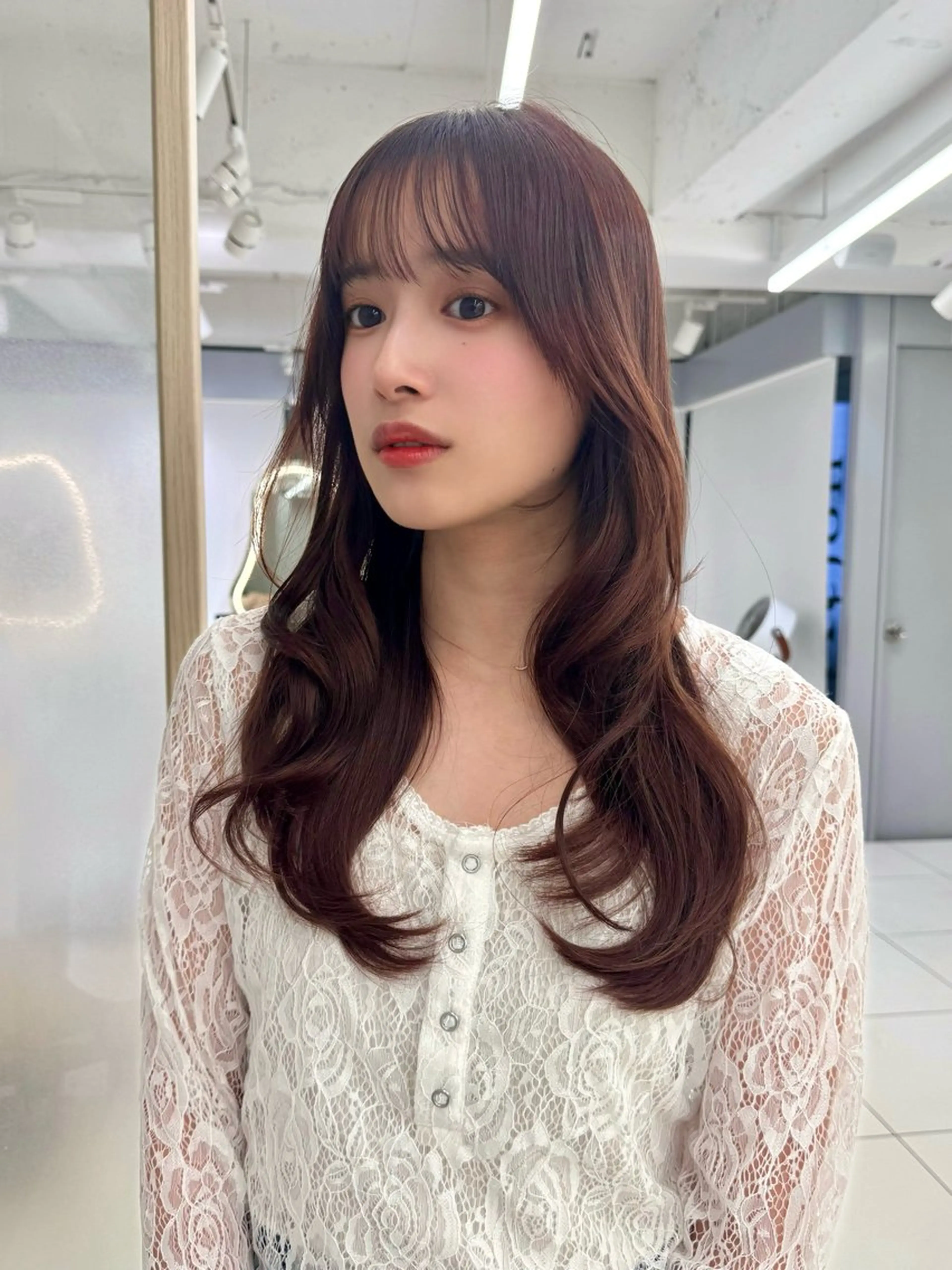 ロング 顔周り🇰🇷韓国 レイヤー/いづみ💞のヘアスタイル