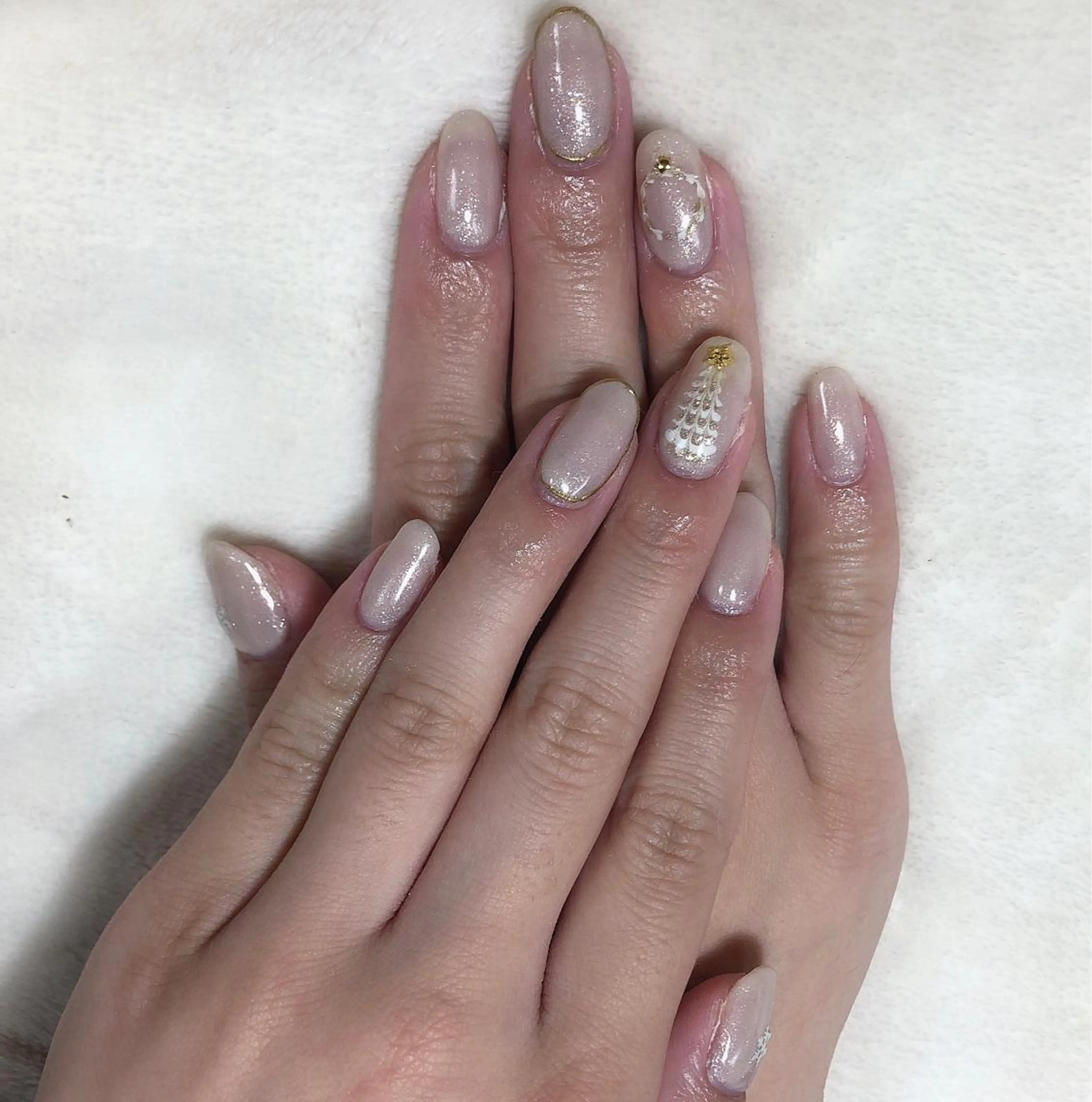 ネイル シンプルネイル 冬ネイル クリスマス nails 🎀meのネイルデザイン
