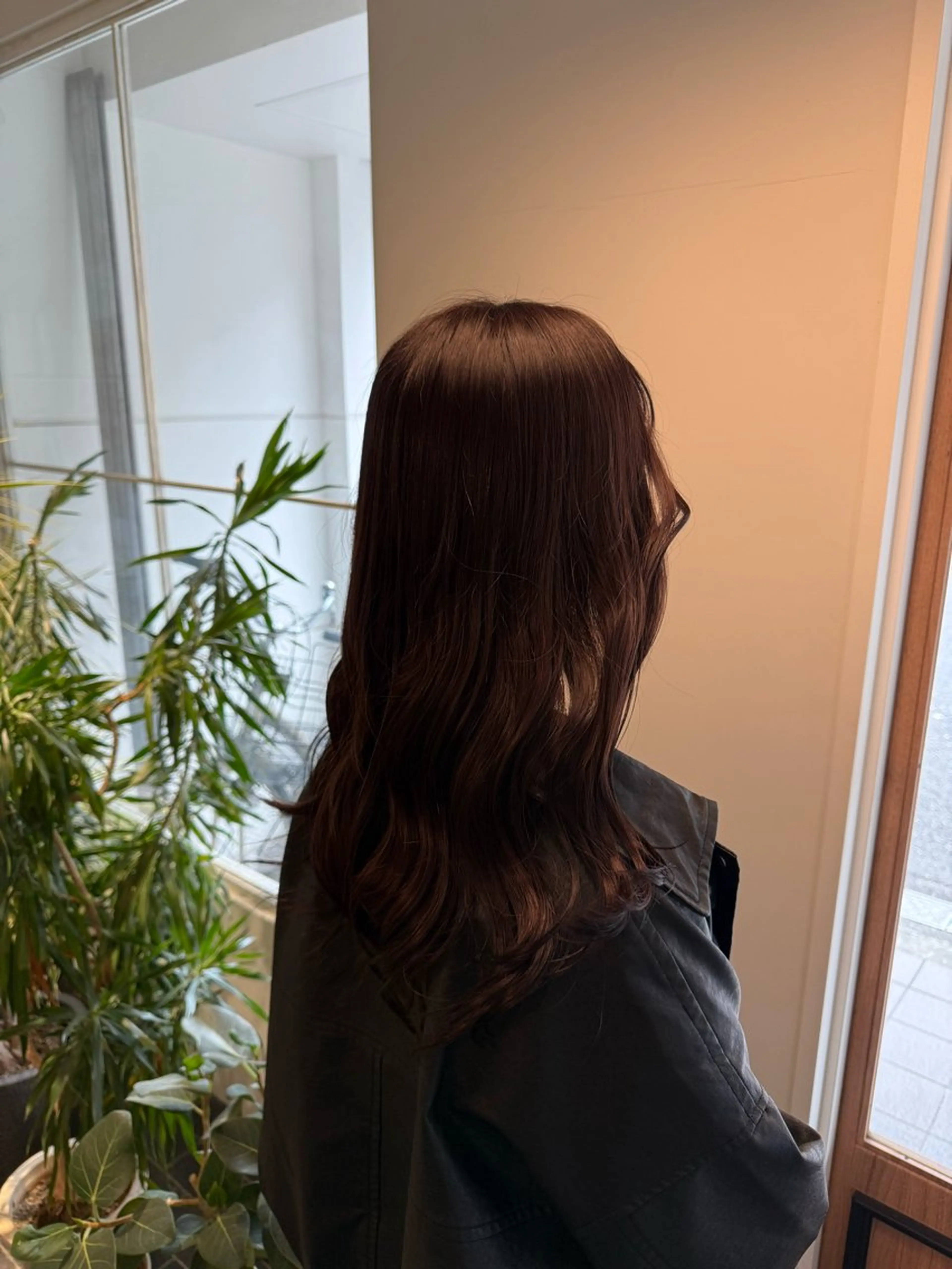 セミロング ピンクブラウン ヘアカラー かとう きりん🎀🪽のヘアスタイル