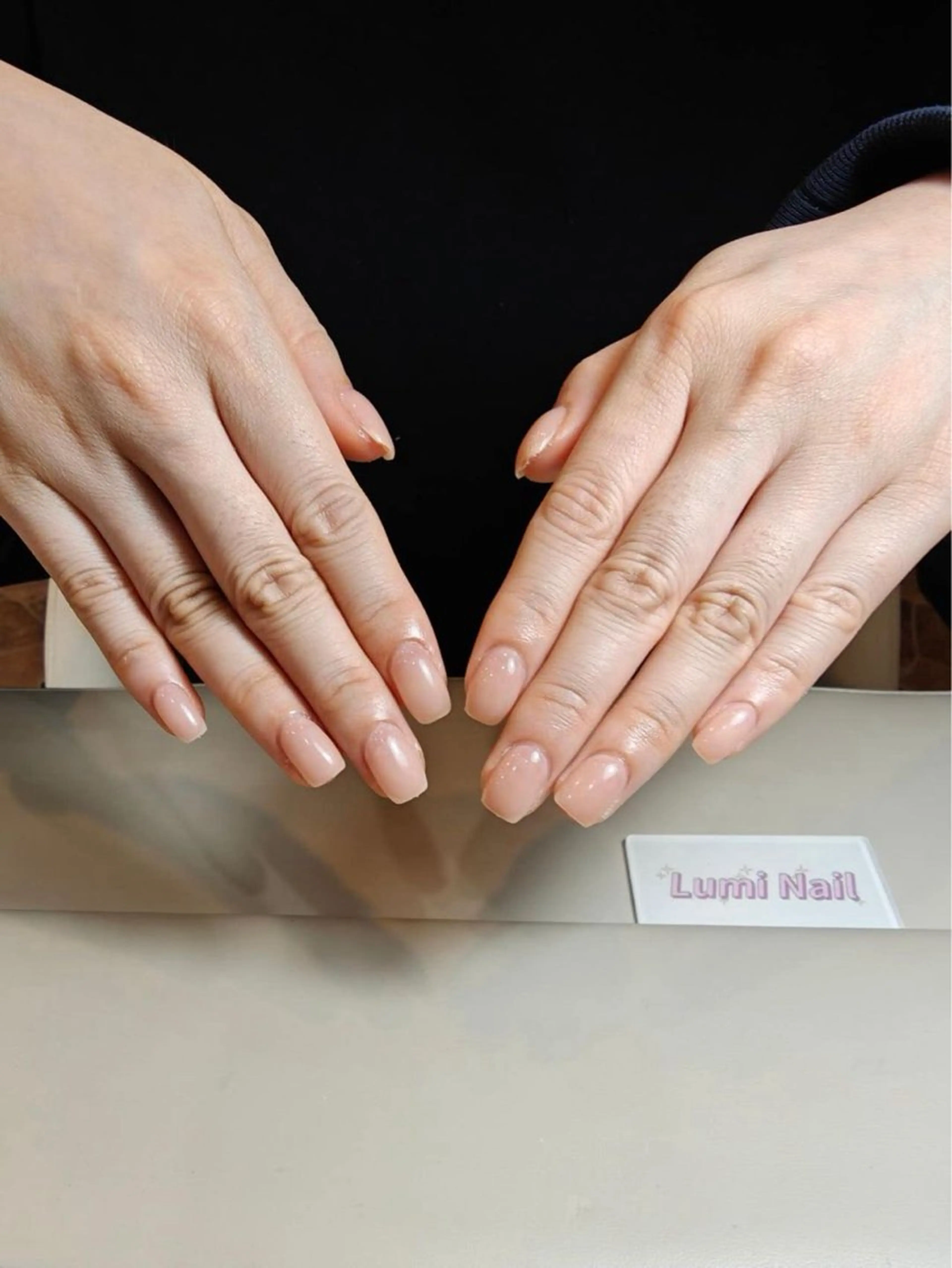 ハンド　ワンカラー/ラメの写真