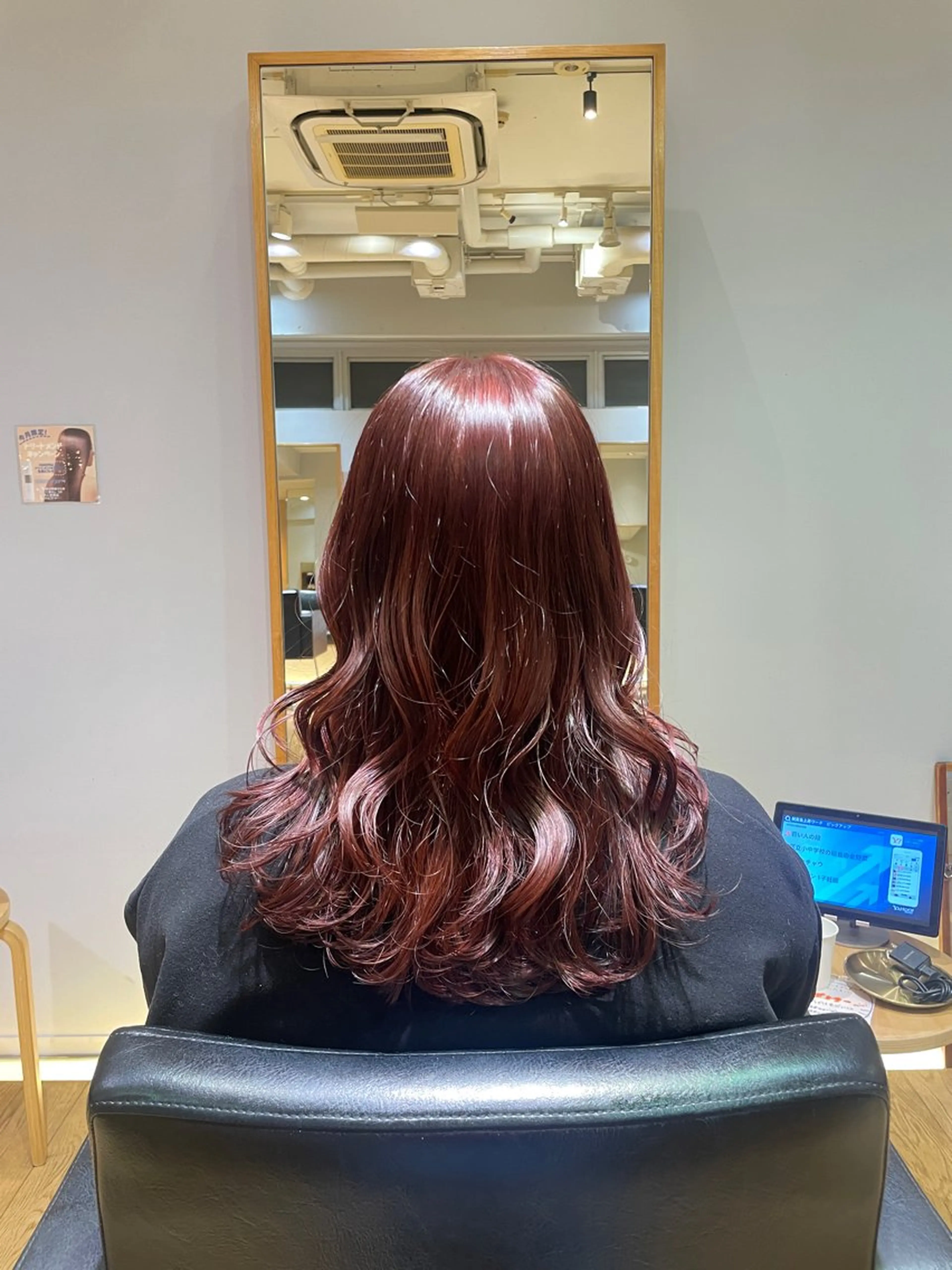 ミディアム カラー ブリーチ ブリーチなしカラー ピンクカラー トリートメント カット ヘアカラー トリートメント 縮毛矯正/レイヤー 🌙児玉光瑠のヘアスタイル