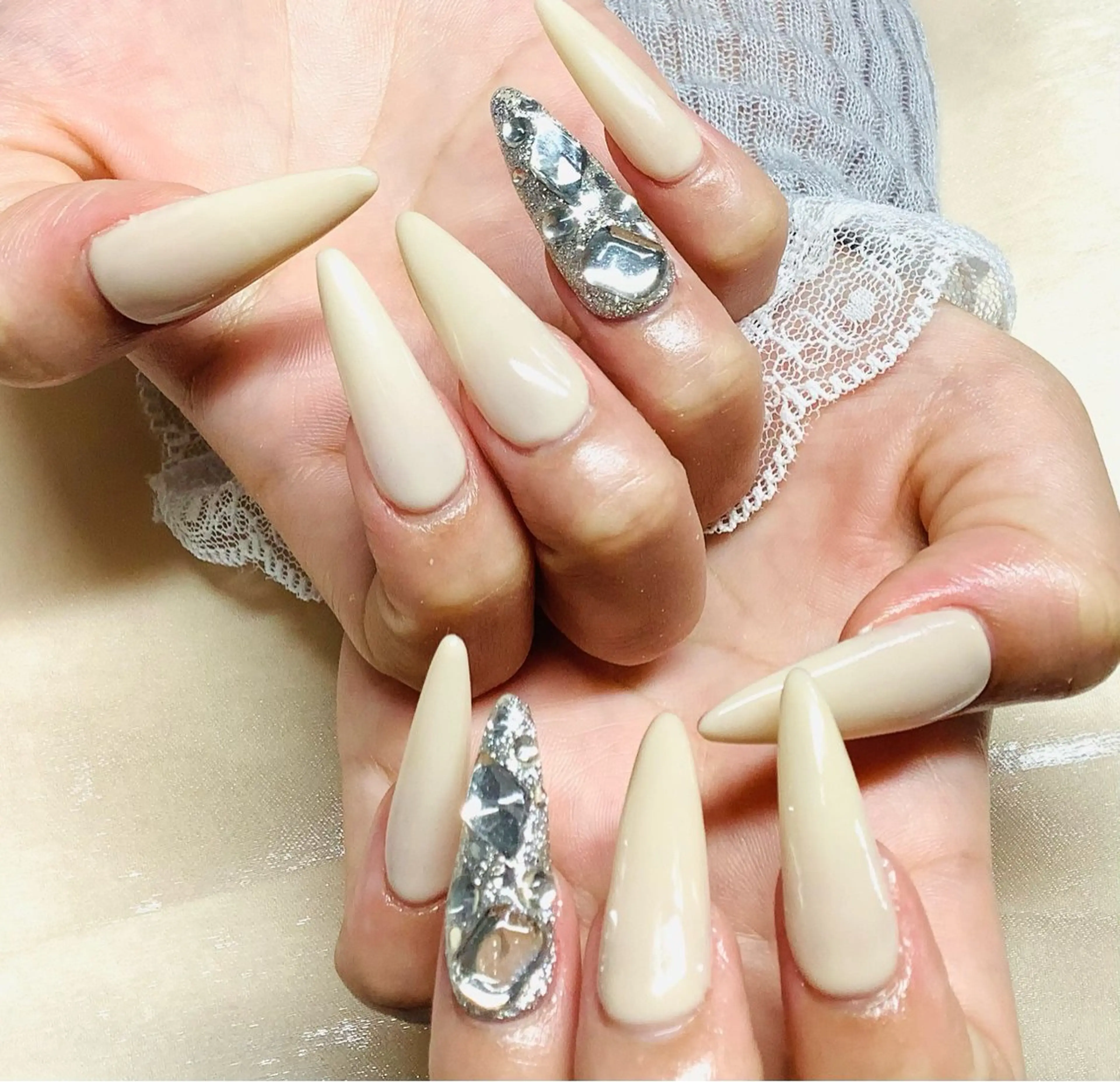 ネイル 長さ出し ロングネイル ネイルチップ beaute ボーテのマツエク・マツパデザイン