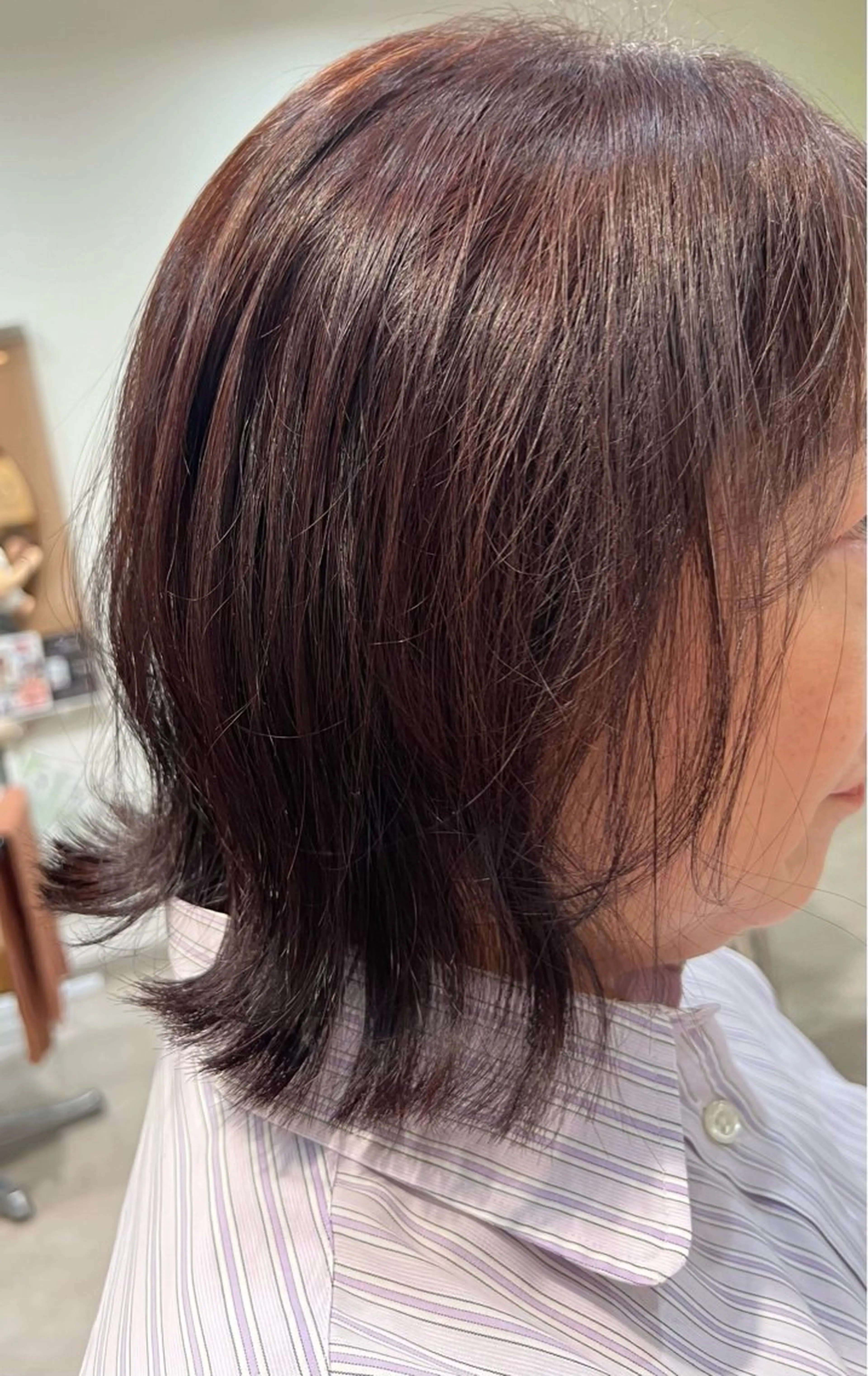 カラー ブラウンカラー ピンクカラー ハラダユウカ flower西明石店のヘアスタイル