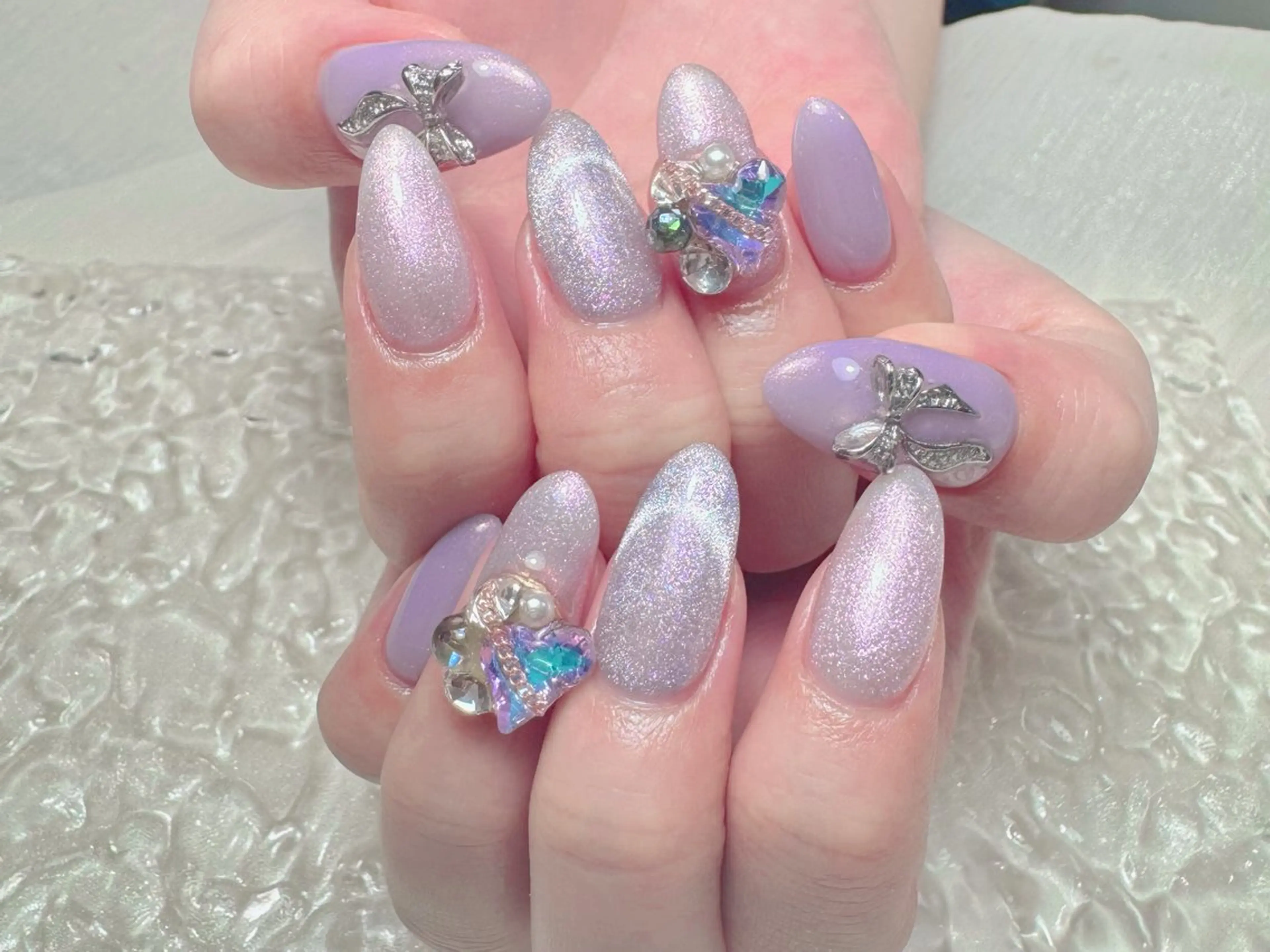 ネイル ハンドネイル マジック ミラーのネイルデザイン