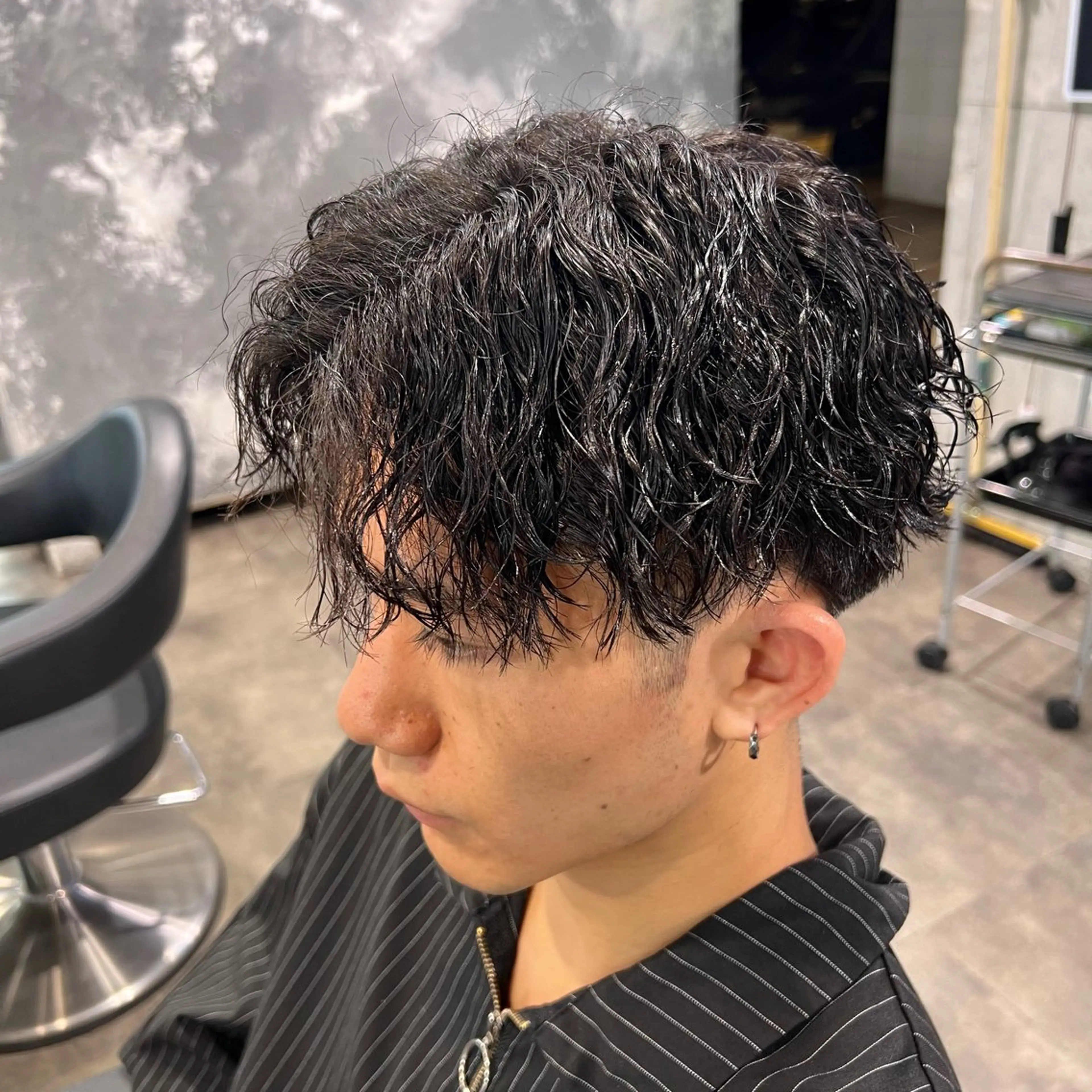 ショート カラー パーマ ヘアアレンジ メンズ キッズ 🔷横浜1のパーマ 職人🔷将太郎のヘアスタイル
