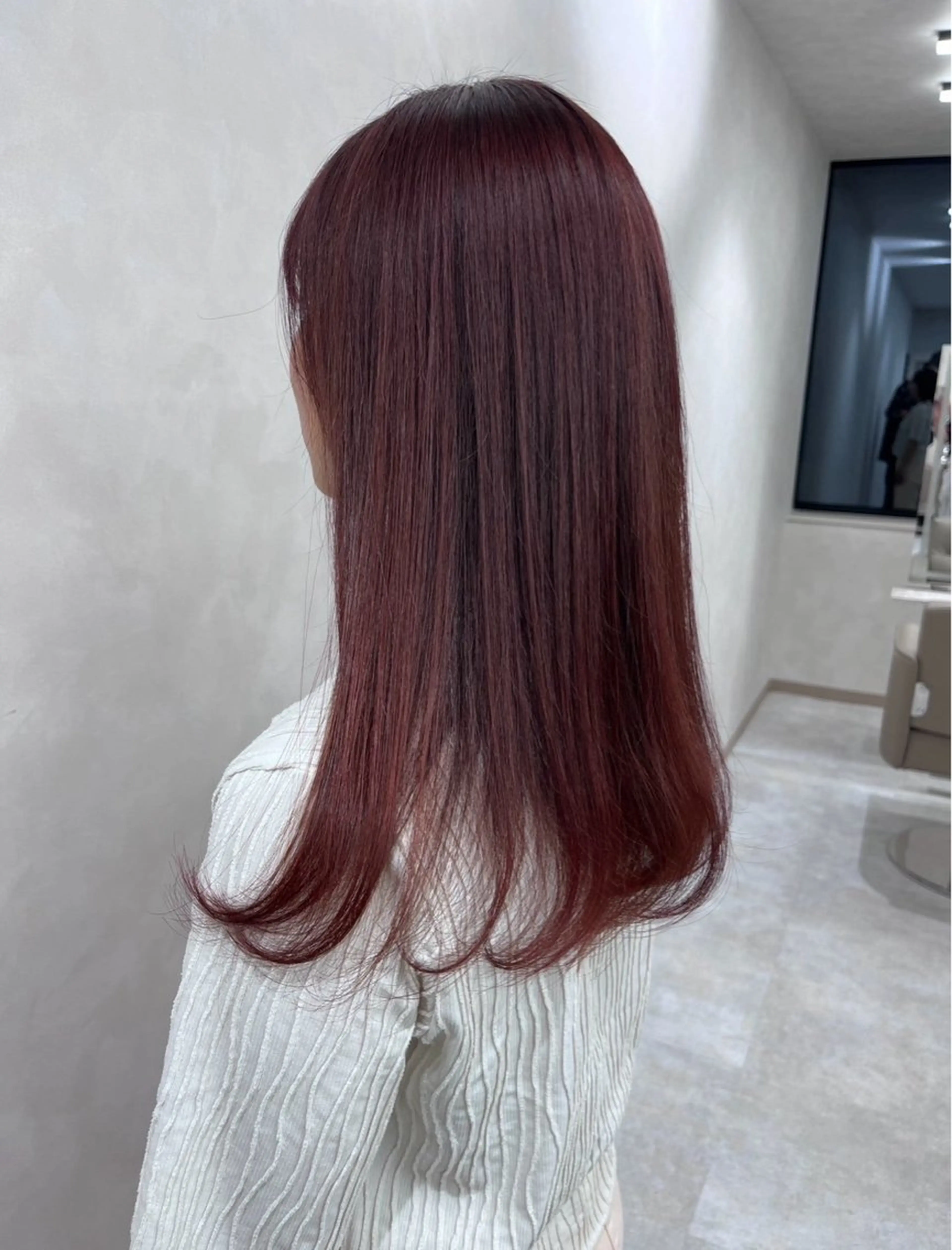 セミロング カラー ヘアカラー トリートメント 🍬 暖色/艶髪 カラー 🍬 みはなのヘアスタイル