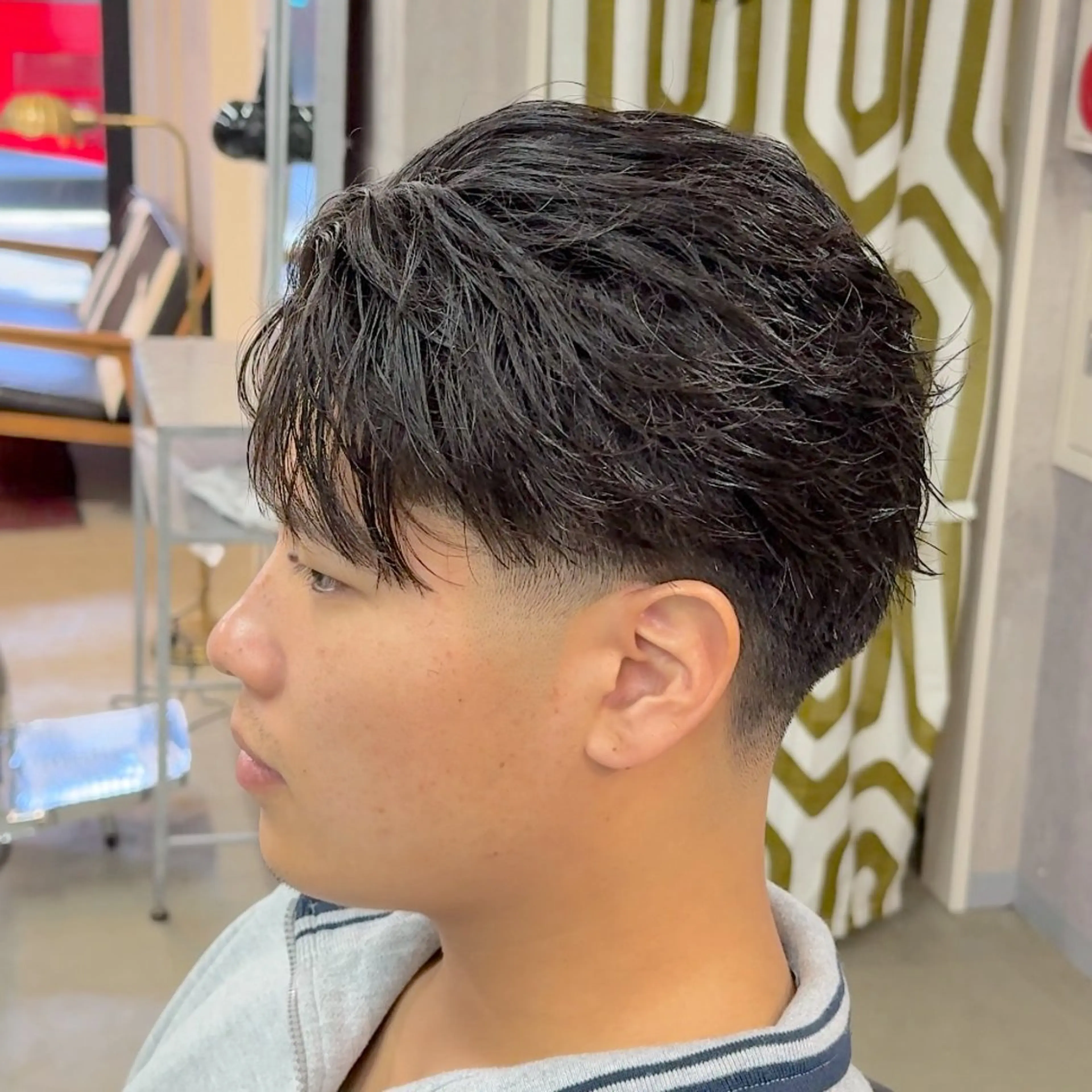 ショート パーマ ヘアアレンジ メンズ MENIN メンズ サロン　望月　涼太のヘアスタイル