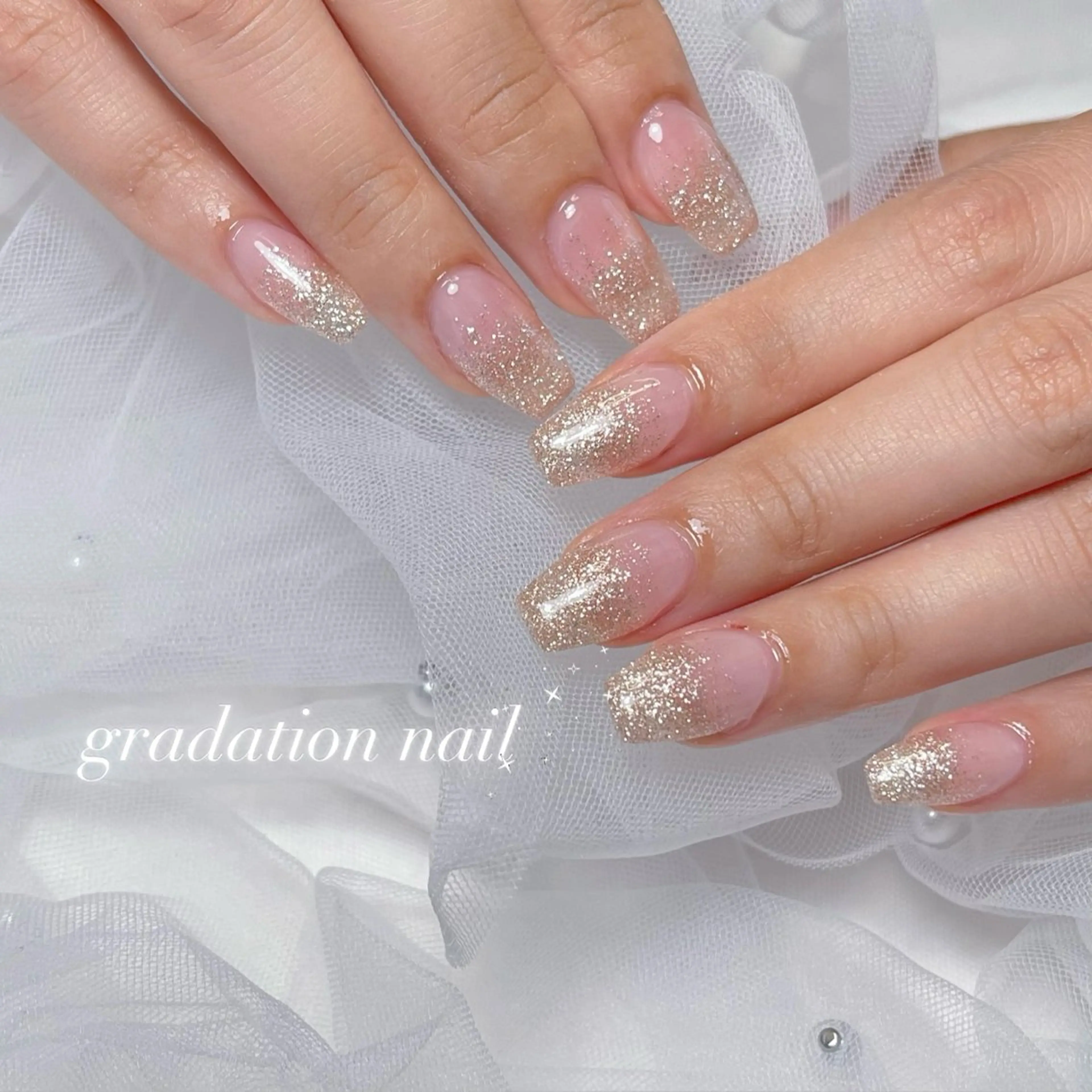 ネイル ジェルネイル グラデーション 韓国ネイル パラジェル シンプルネイル ハンドネイル RE SALONのネイルデザイン