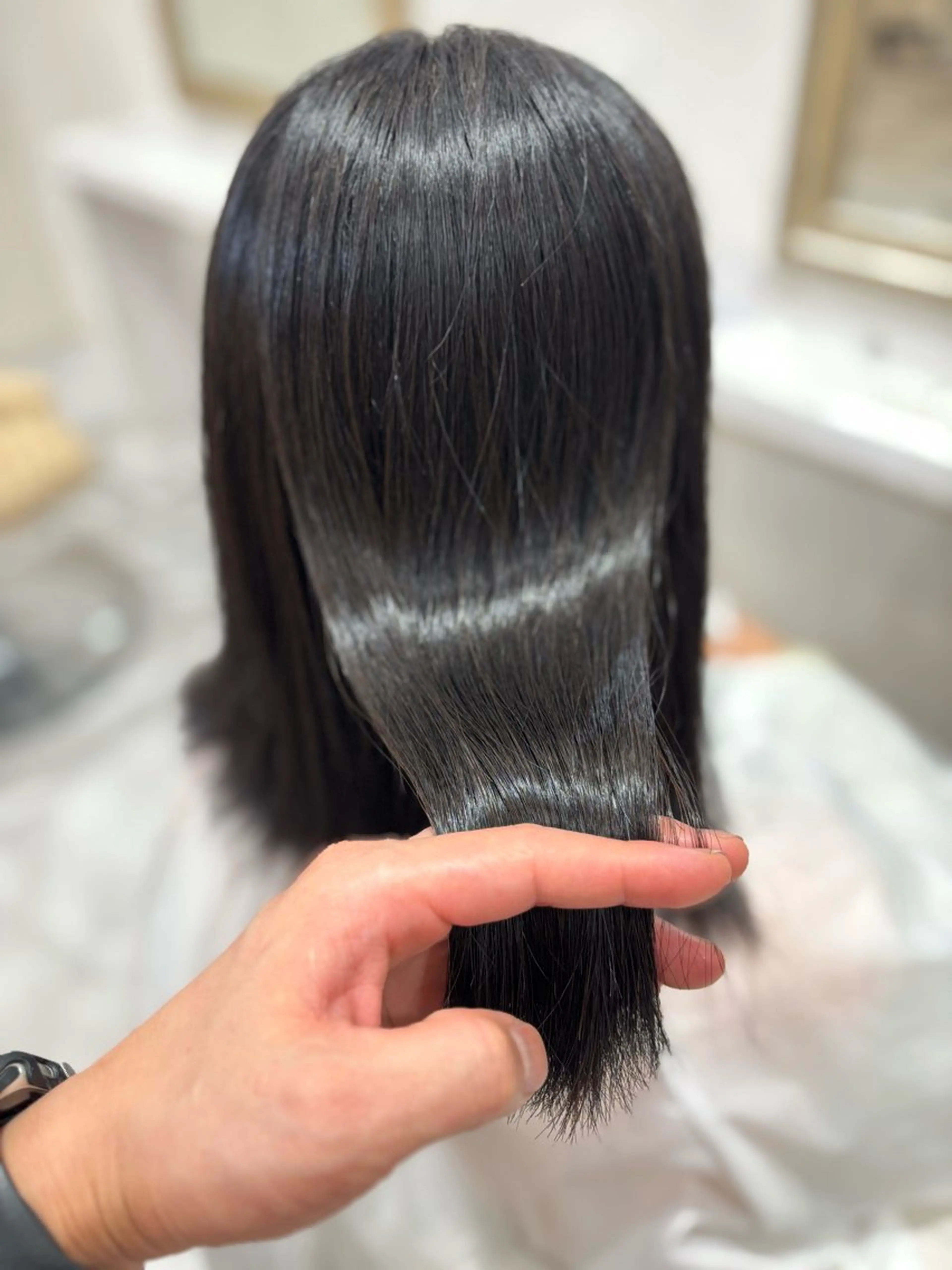 セミロング パーマ 縮毛矯正 縮毛矯正 トリートメント Matsuo Eisukeのヘアスタイル