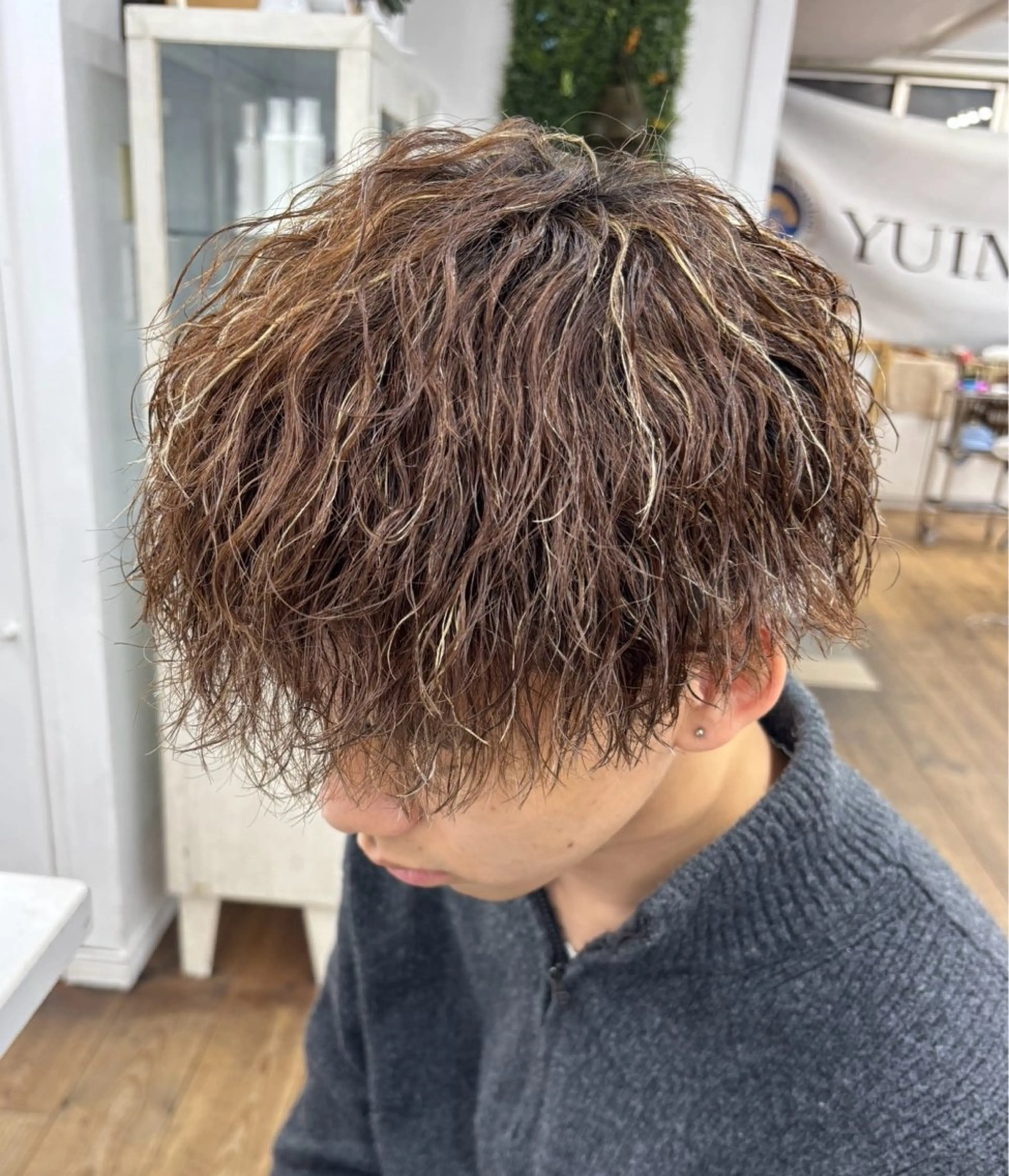 カラー パーマ メンズ カット パーマ メンズ特化サロン Ryomaのヘアスタイル