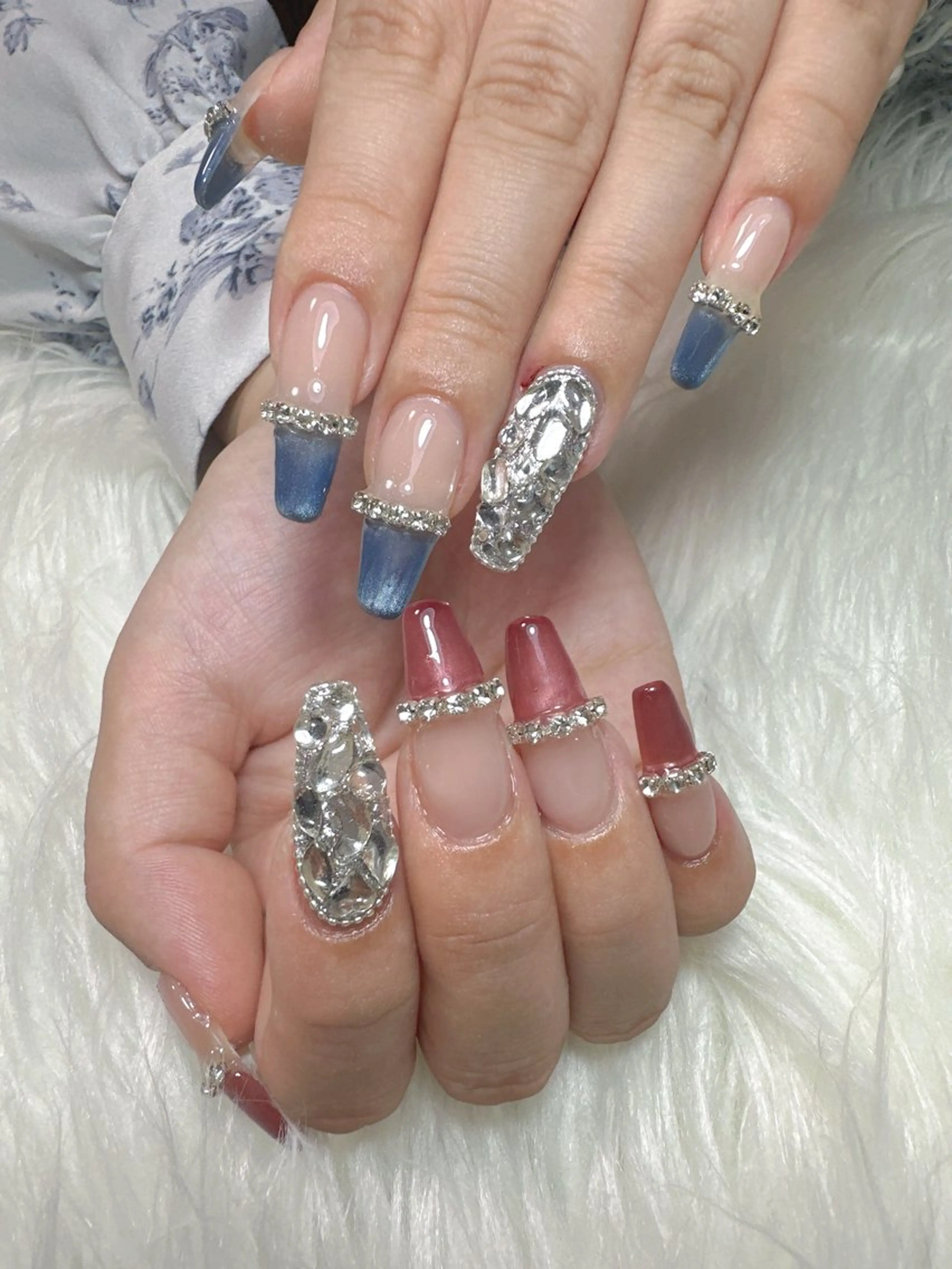 ネイル アートネイル フレンチネイル ジェルネイル 韓国ネイル 持ち込み ハンドネイル ハンドケア ボニー Coco nailのネイルデザイン