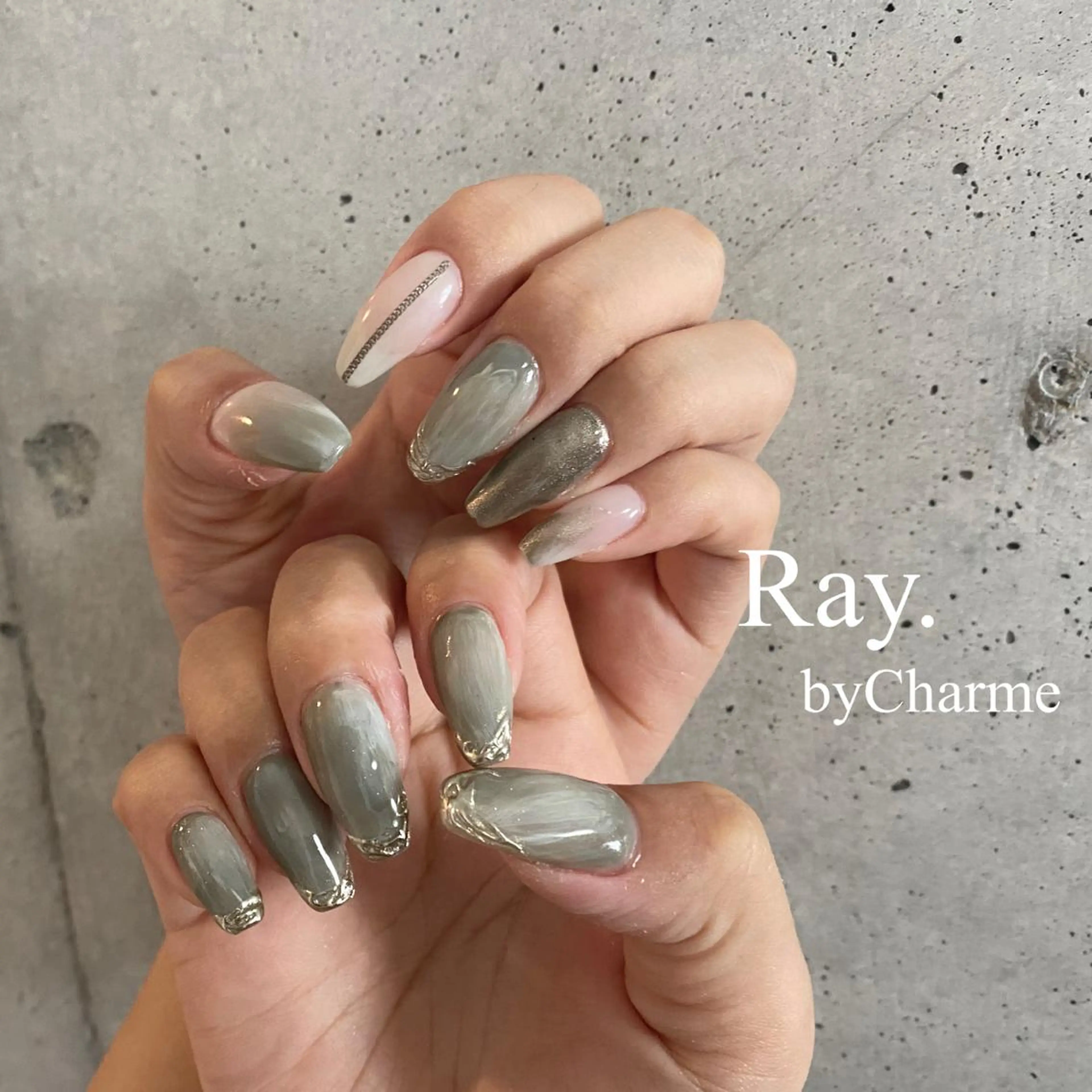 ネイル Ray. ／綺麗目ニュアンスのネイルデザイン