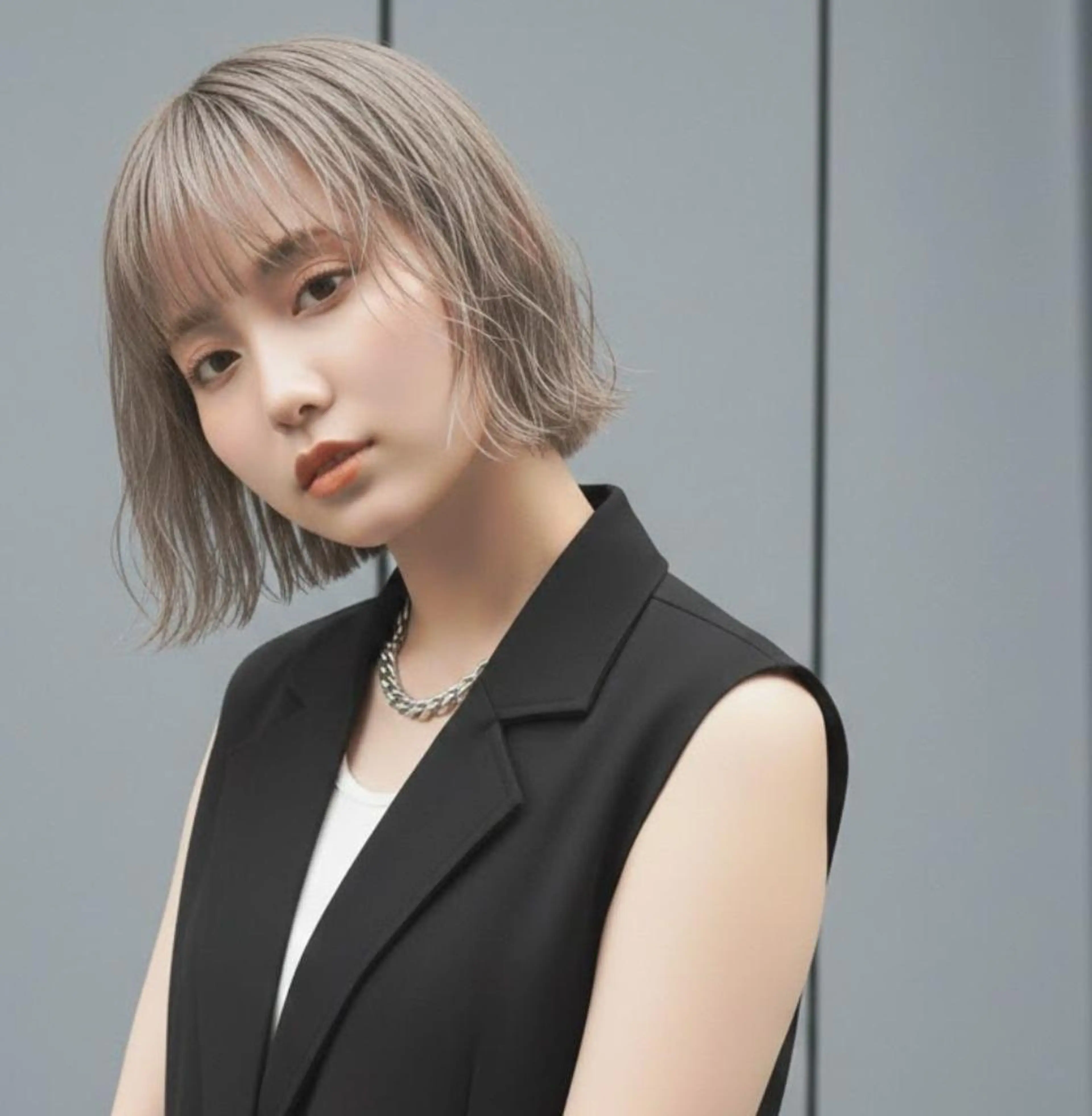 カラー ヘアサロンM新宿公式 カットカラーブリーチのヘアスタイル