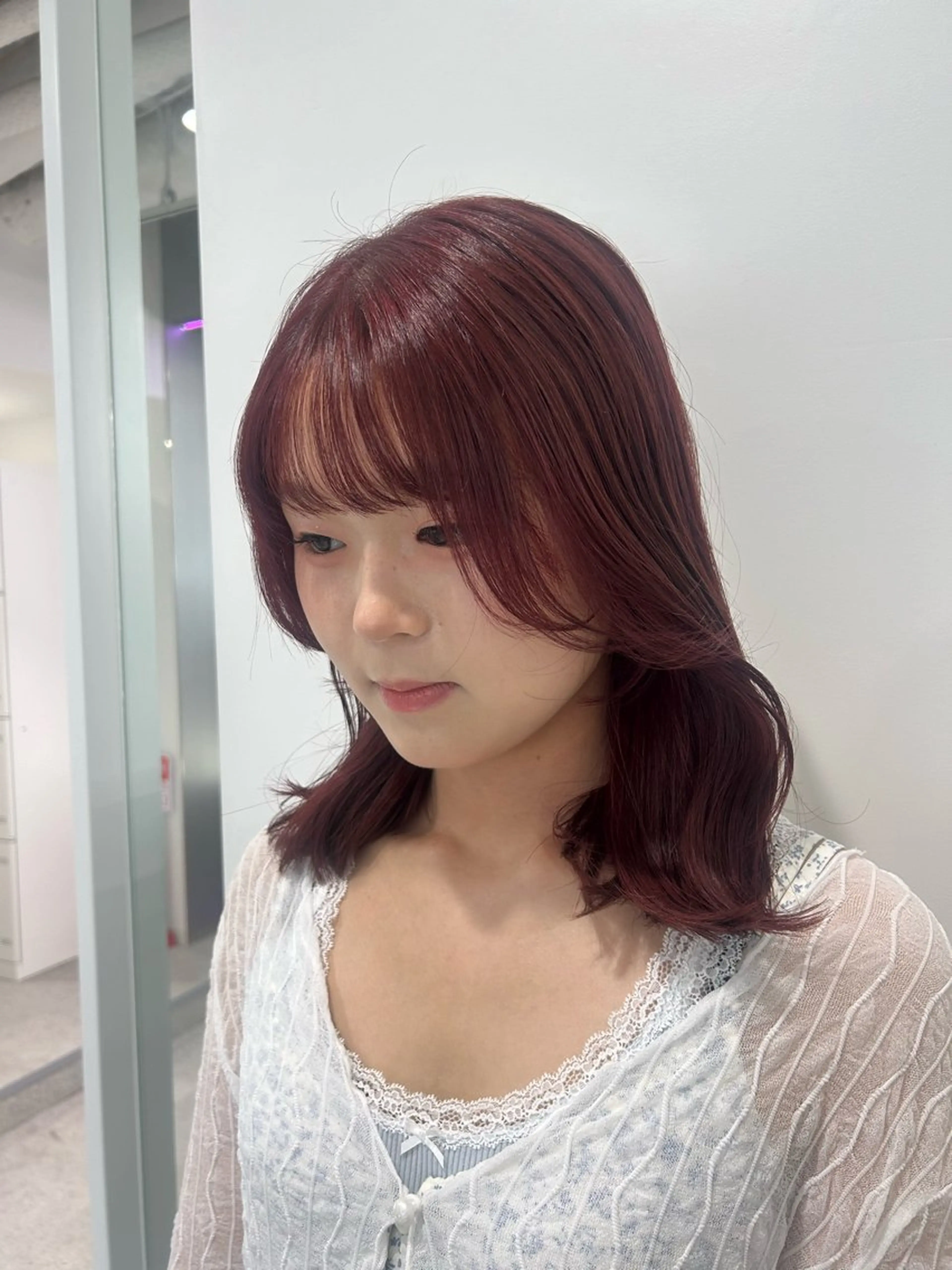 ミディアム カラー 愛結 暖色カラー🎀🩰のヘアスタイル