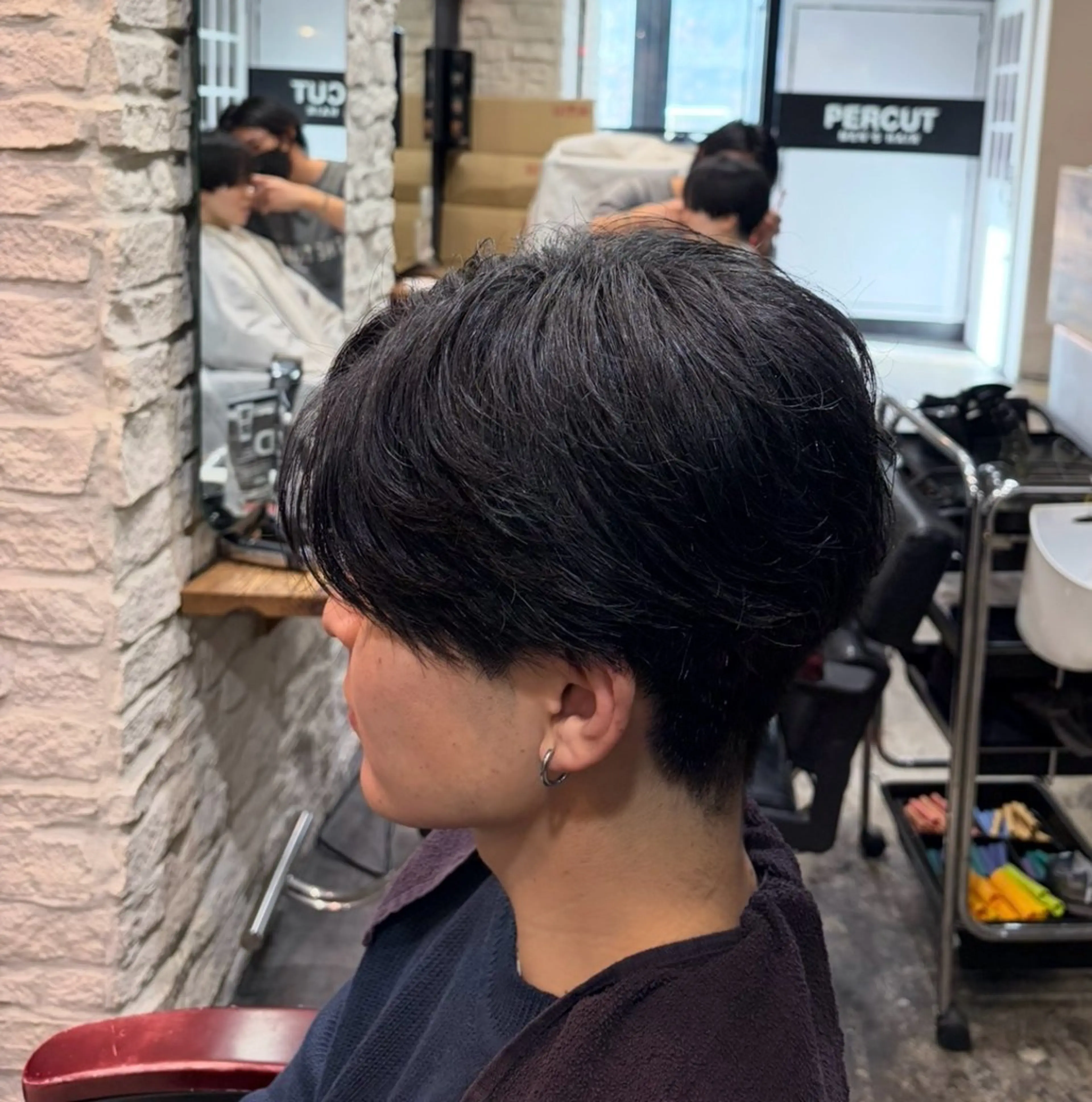 メンズ パーマモデル/上村 コウスケのヘアスタイル